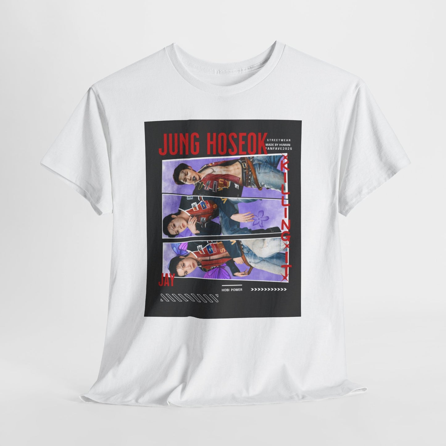 Jung Hoseok Photo Collage Tee — Retro K-Pop Fan Shirt