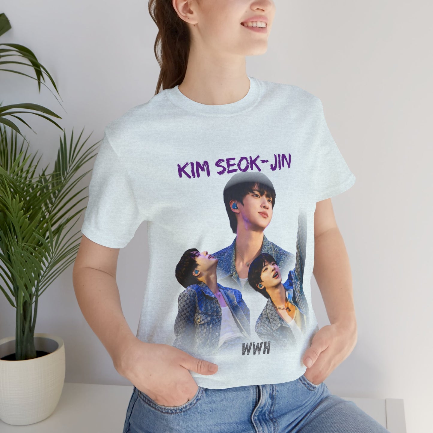K-Pop Idol Photo Tee — 'Kim Seok-Jin' Graphic T-Shirt