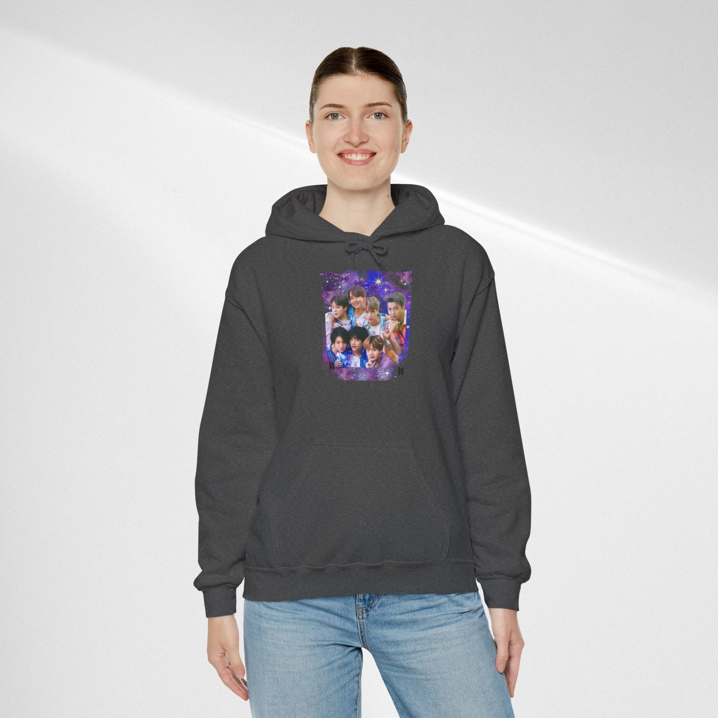 BTS Hoodie — Purple Collage Photo Graphic Hoodie