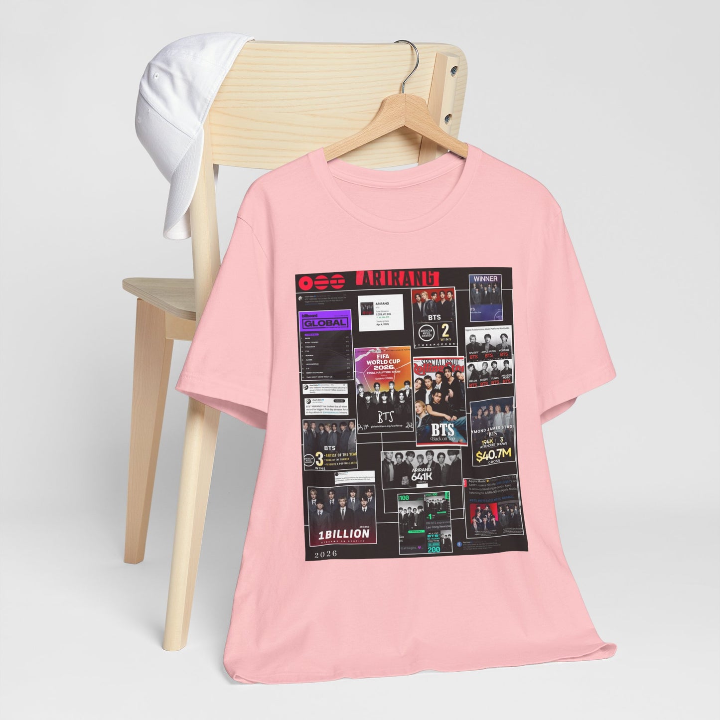 BTS  ARIRANG Collage Graphic Tee — K‑Pop Fan Tribute Shirt