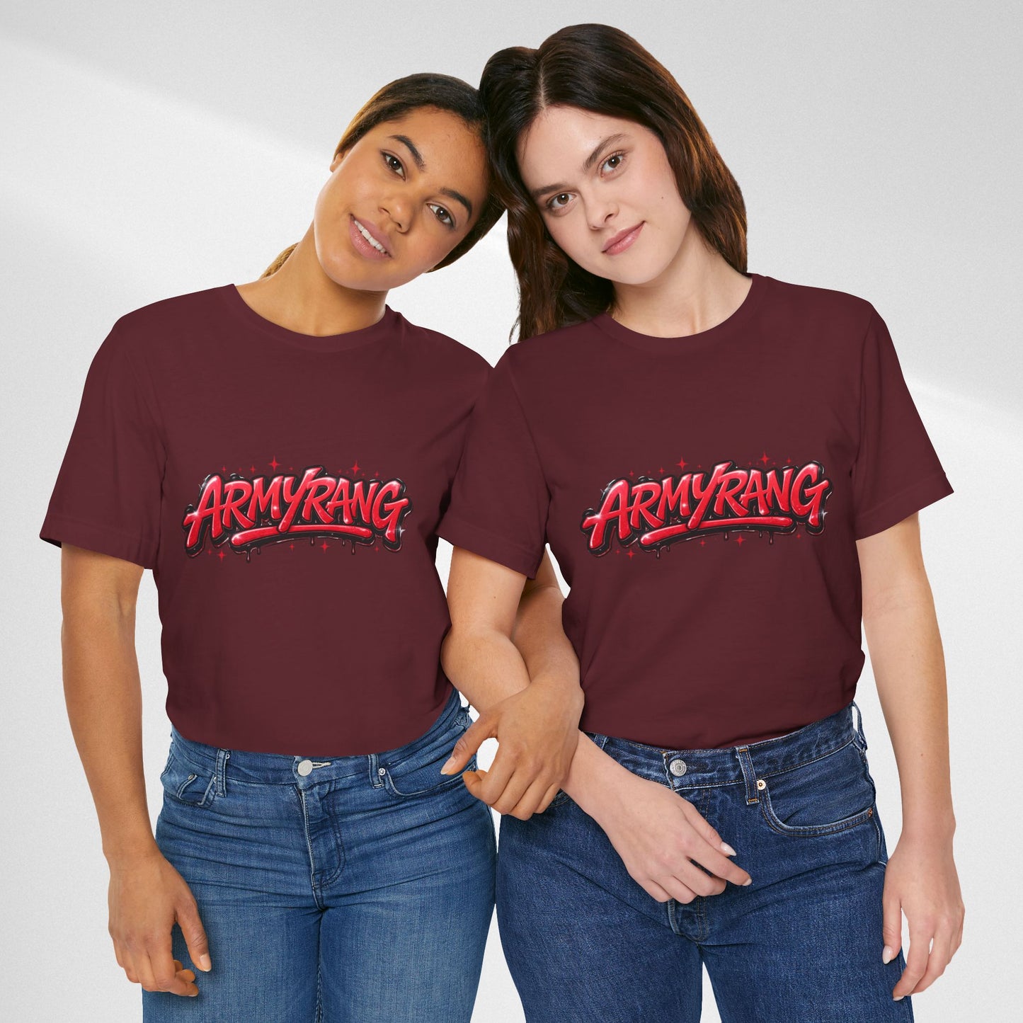BTS T-Shirt — 'ARMYRANG' Red Graffiti Logo Tee