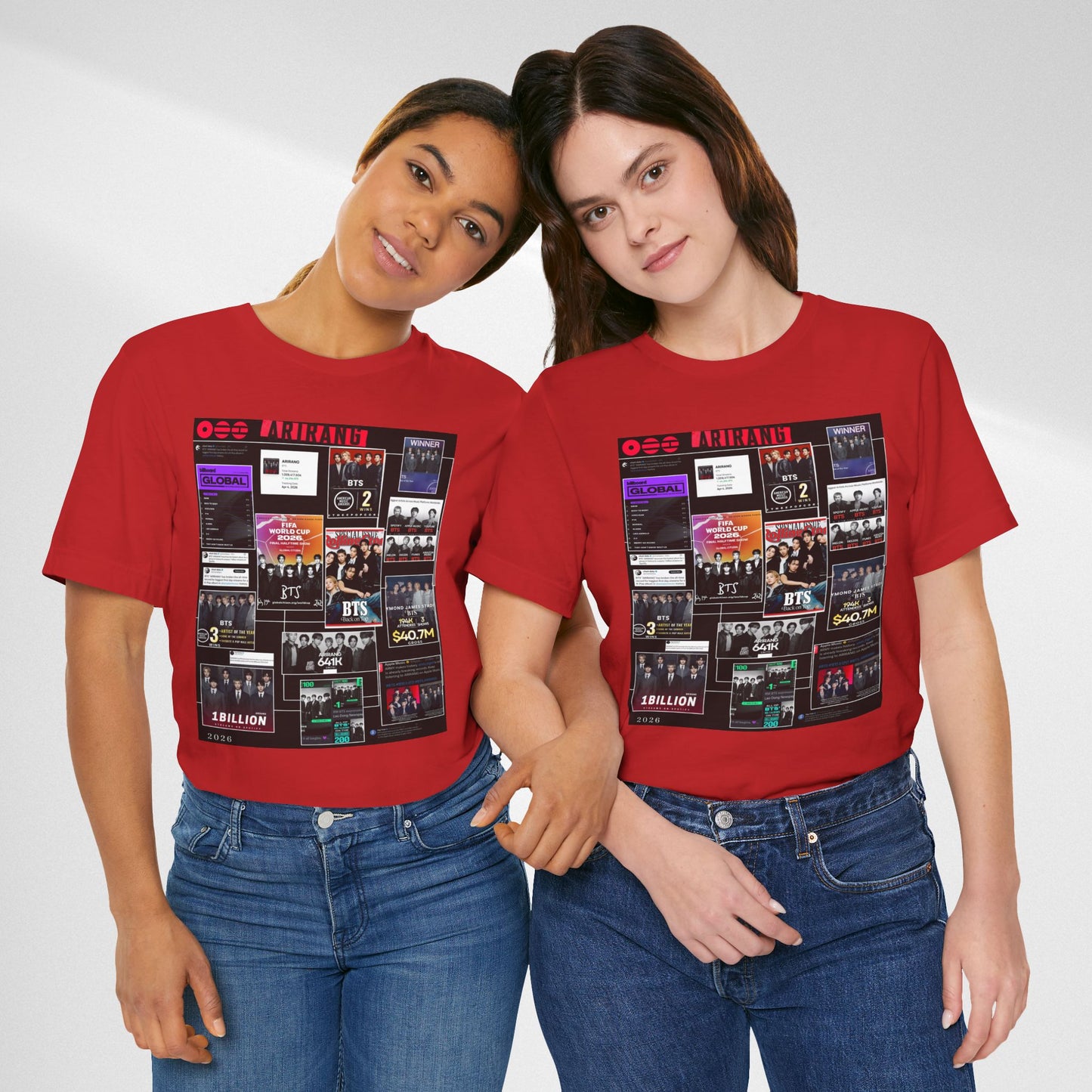 BTS  ARIRANG Collage Graphic Tee — K‑Pop Fan Tribute Shirt
