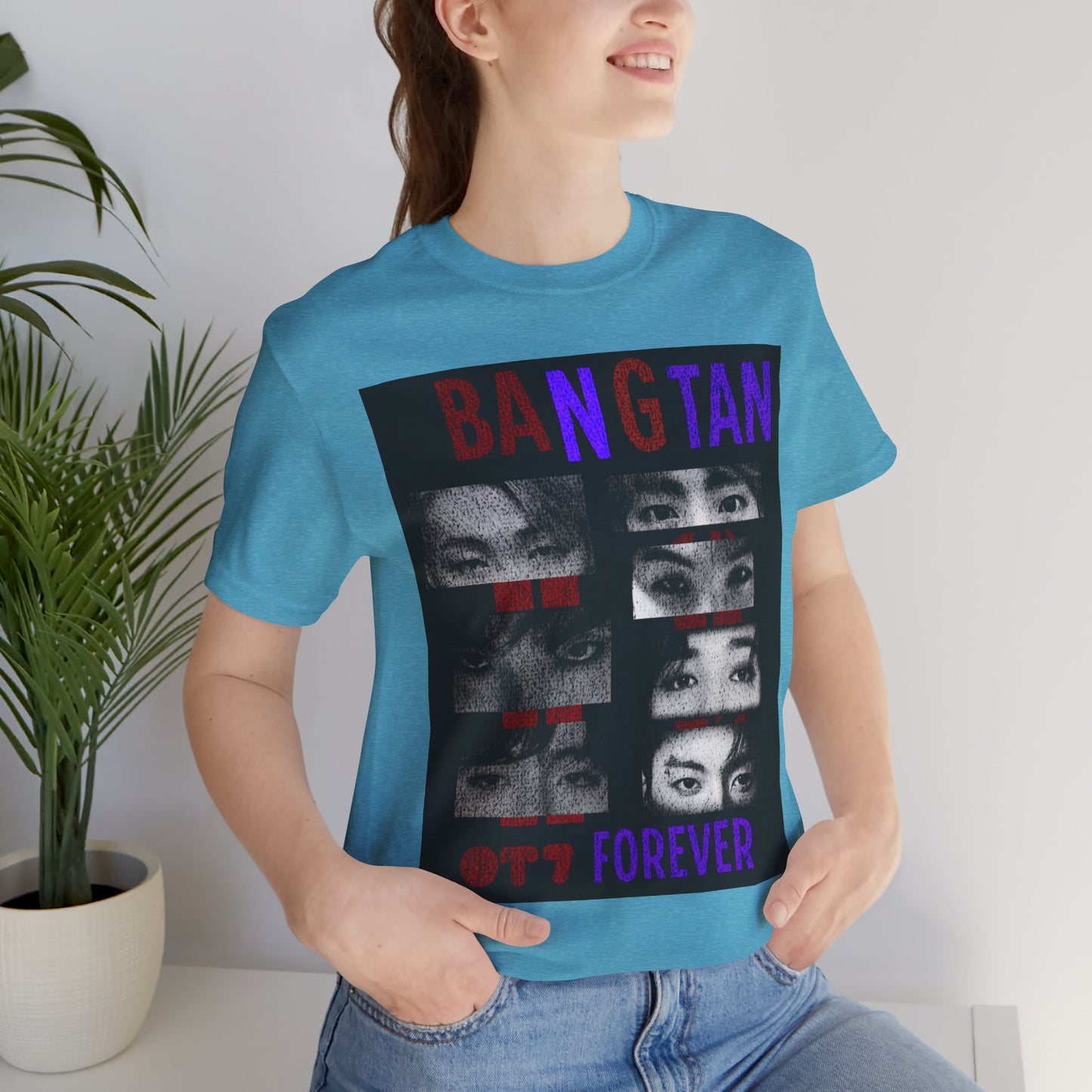 Bangtan Forever BTS Eyes Graphic Tee – K‑Pop Fan Shirt
