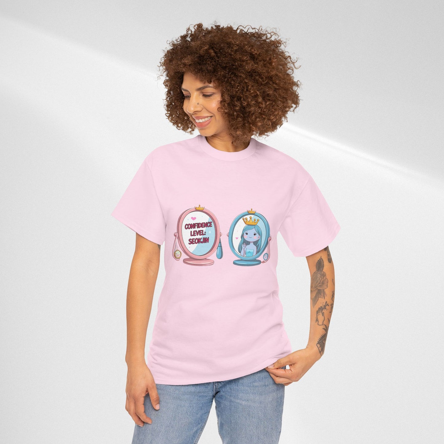 BTS Jin Confidence Level T-Shirt — Seokjin Fan Tee