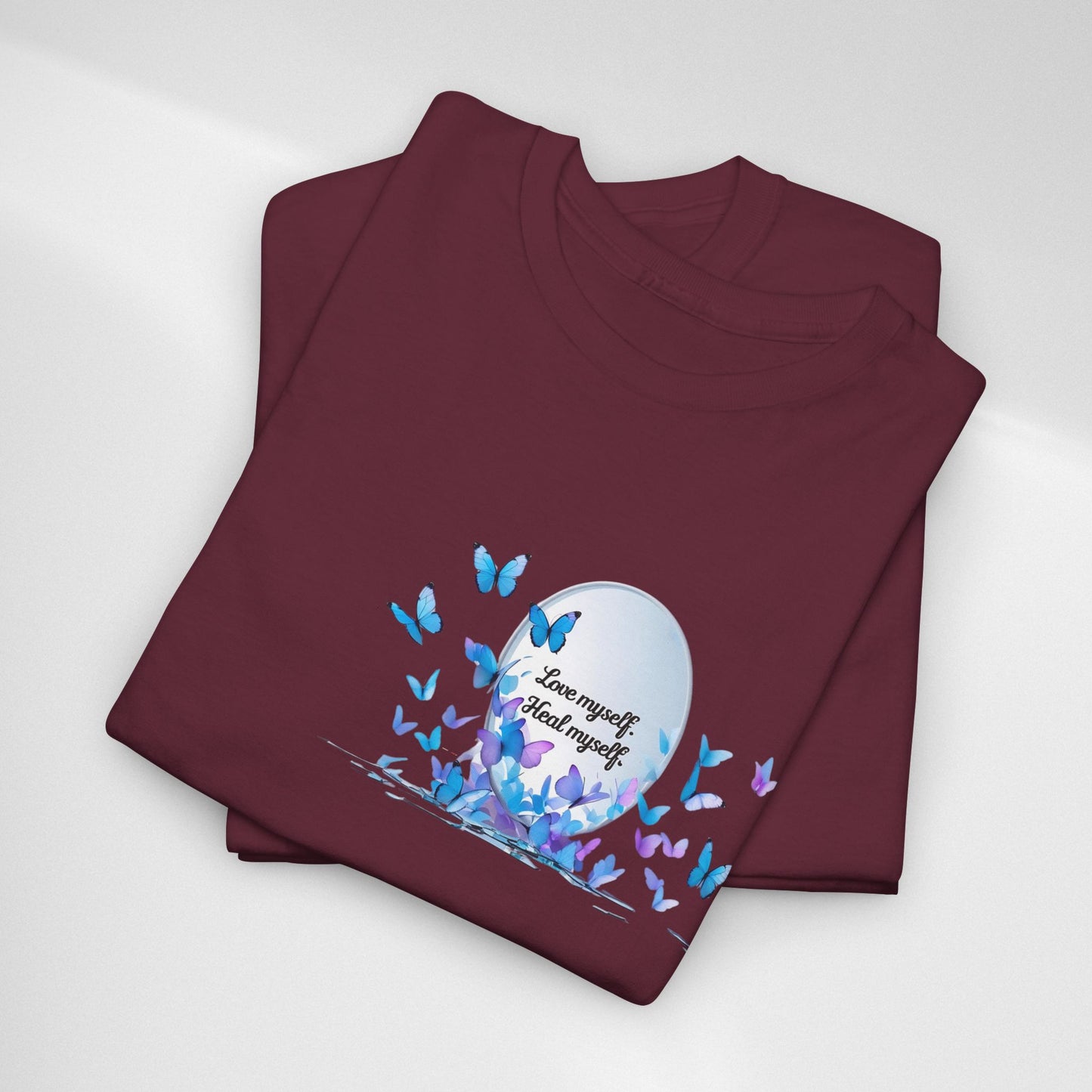 Butterfly Moon T-Shirt — "Strength Through Change" Inspirational Tee