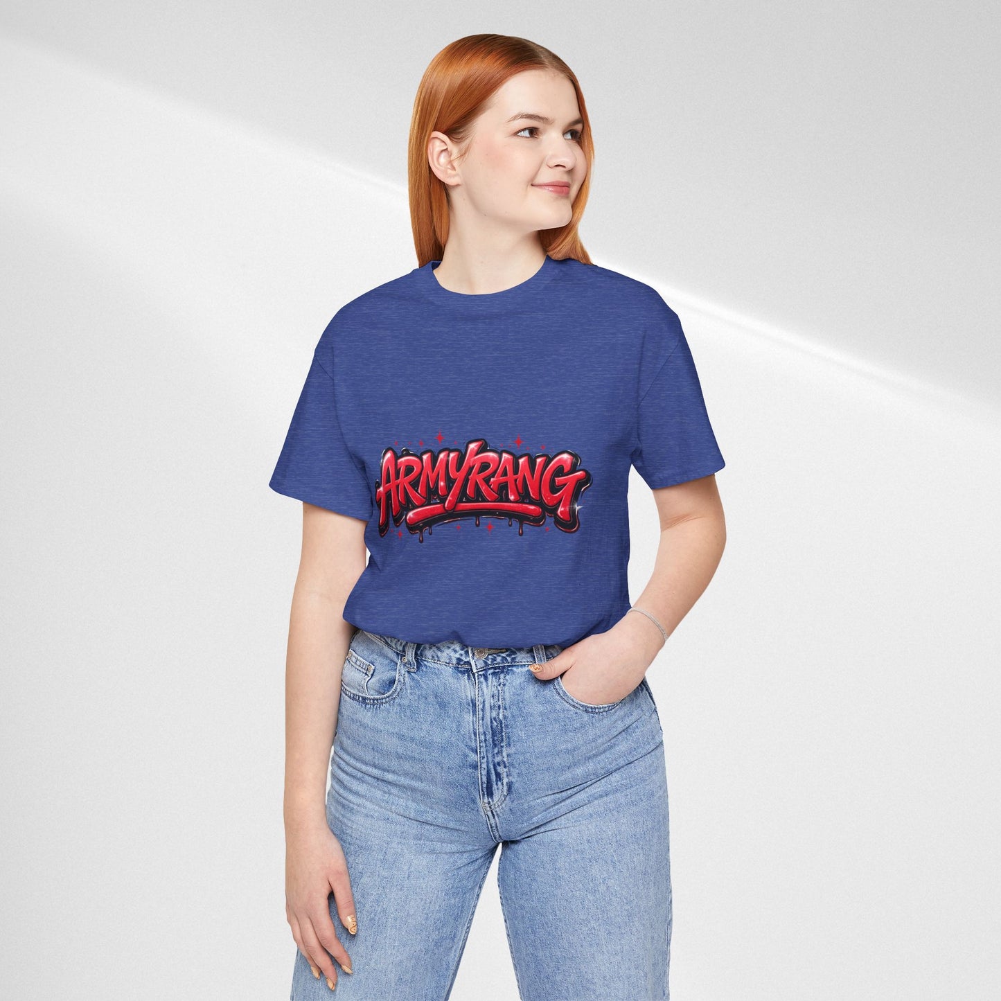 BTS T-Shirt — 'ARMYRANG' Red Graffiti Logo Tee