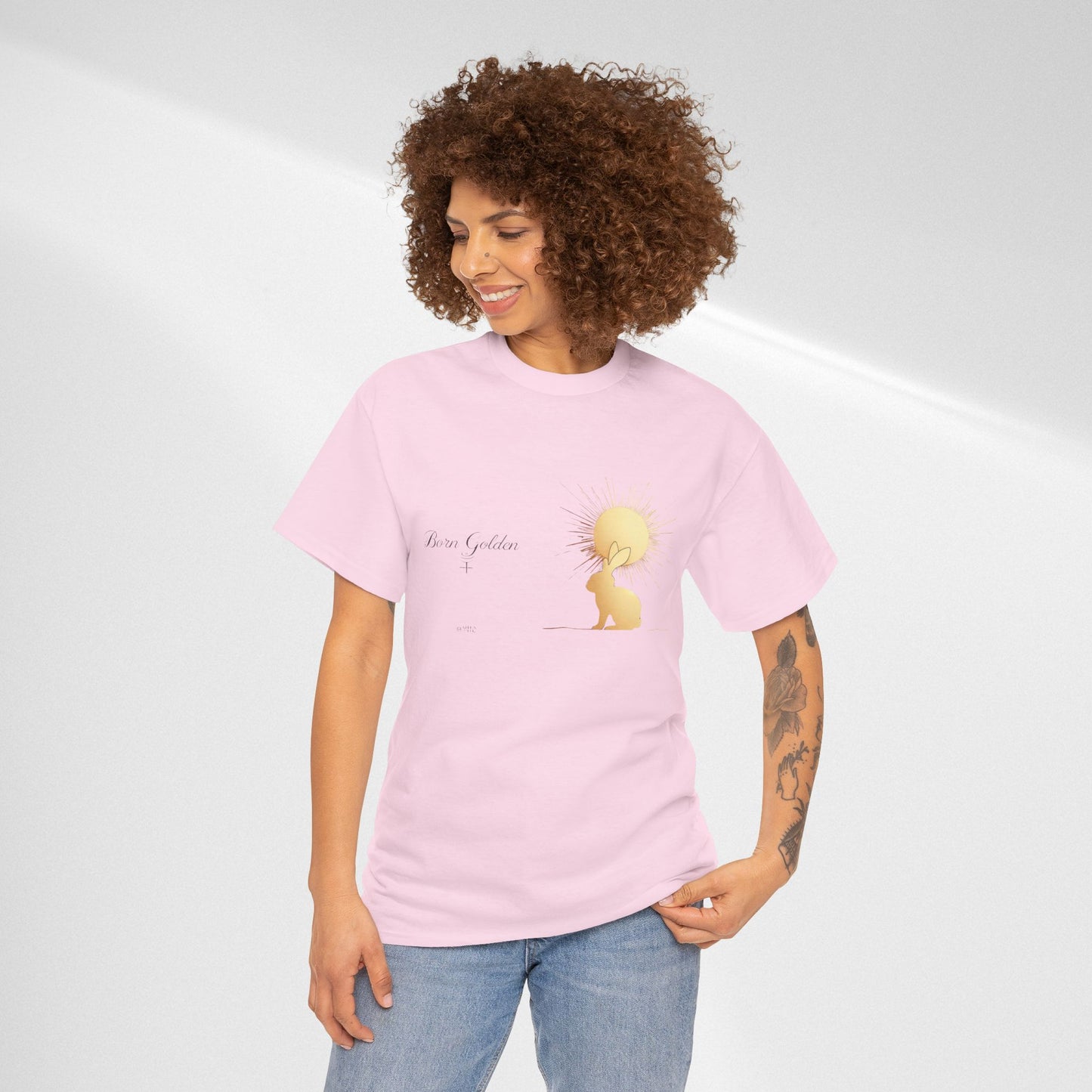 JK Golden Child T-Shirt — 'Born Golden' Cute Kids Illustration Tee