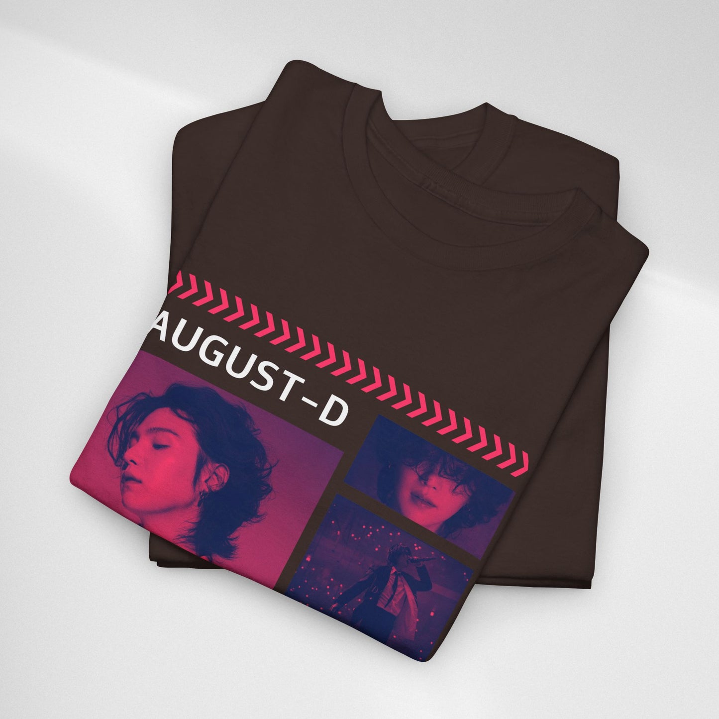 Min Yoon-Gi Photo Grid Tee — K‑Pop BTS August‑D Fan Shirt