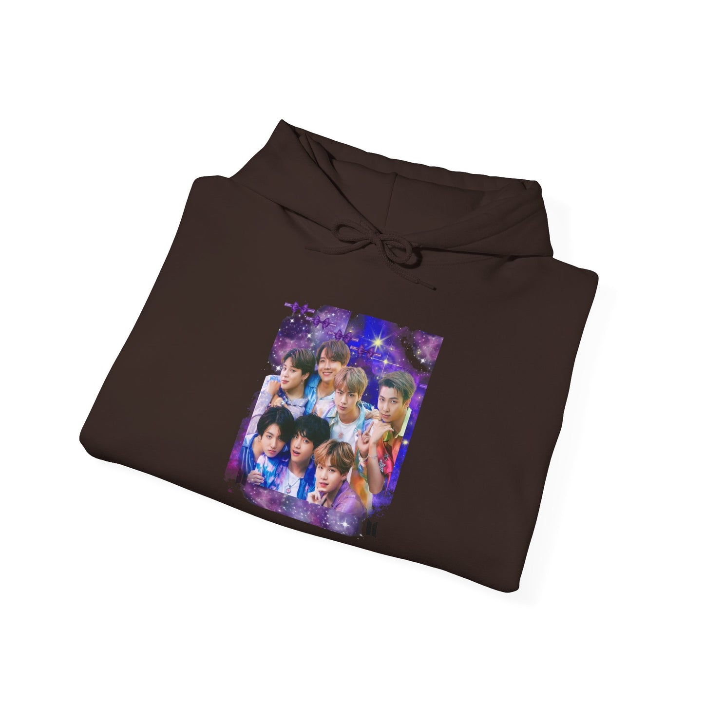 BTS Hoodie — Purple Collage Photo Graphic Hoodie