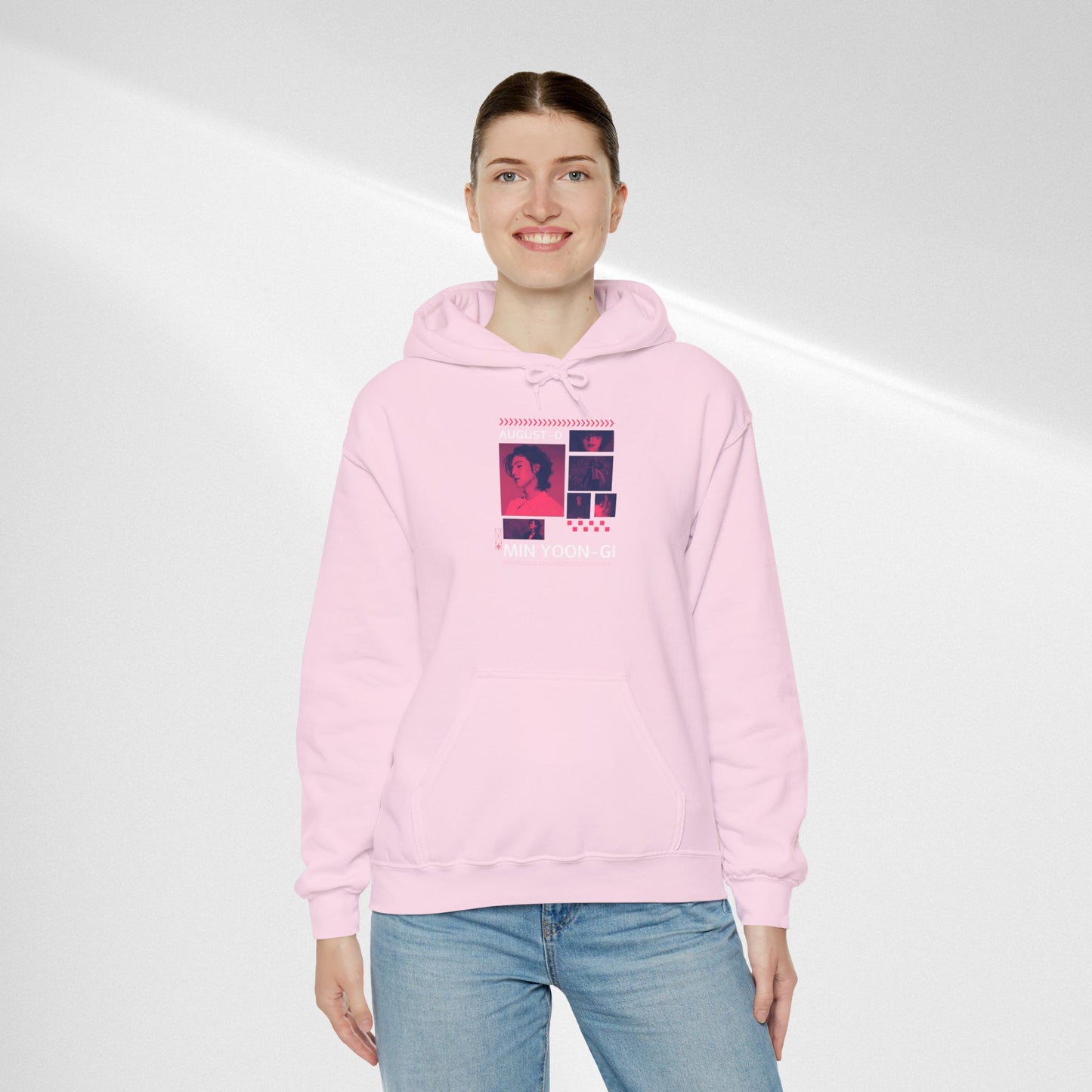 Min Yoon-gi Photo Grid Hoodie — K-Pop Retro Tour Aesthetic