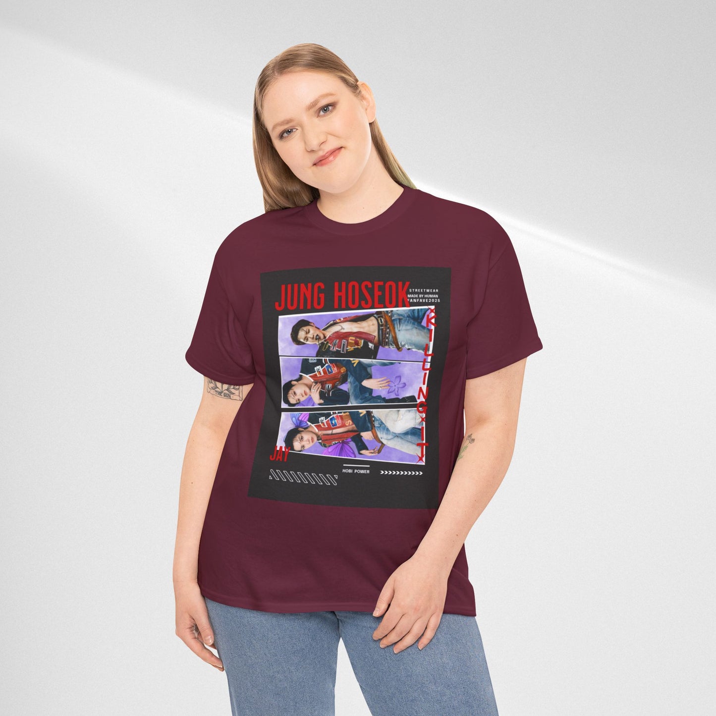 Jung Hoseok Photo Collage Tee — Retro K-Pop Fan Shirt
