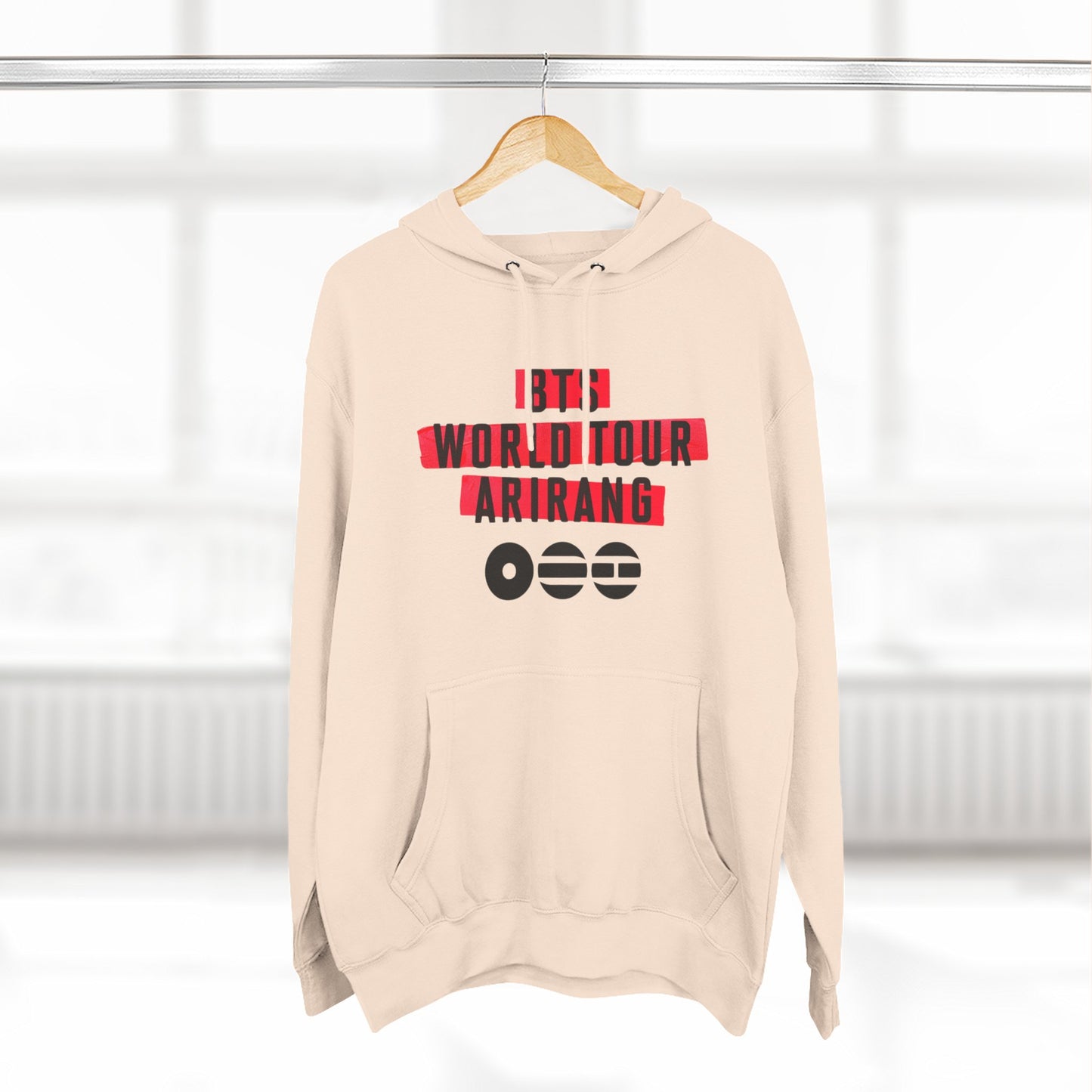 BTS World Tour Hoodie — 'Arirang' Fleece Pullover with Tour Dates
