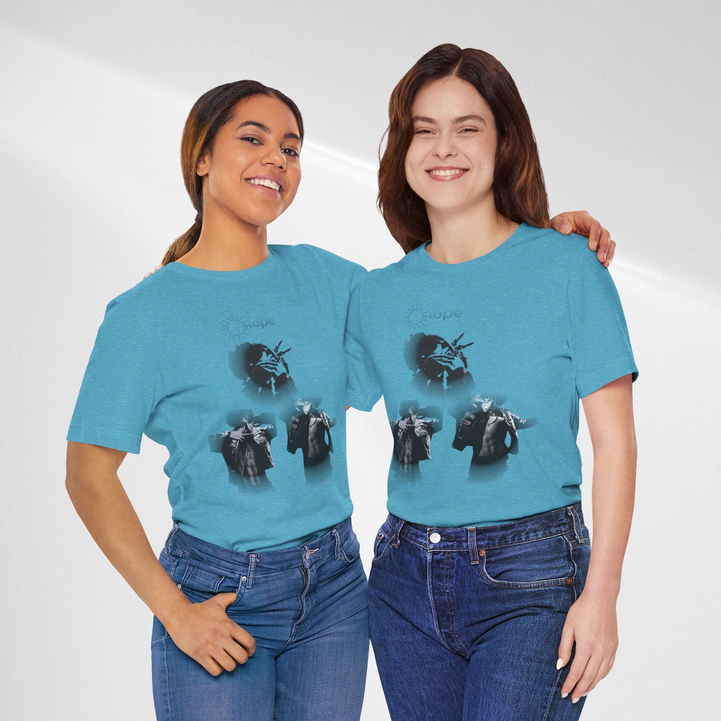 J hope Graphic Tee — Moody Monochrome Portraits