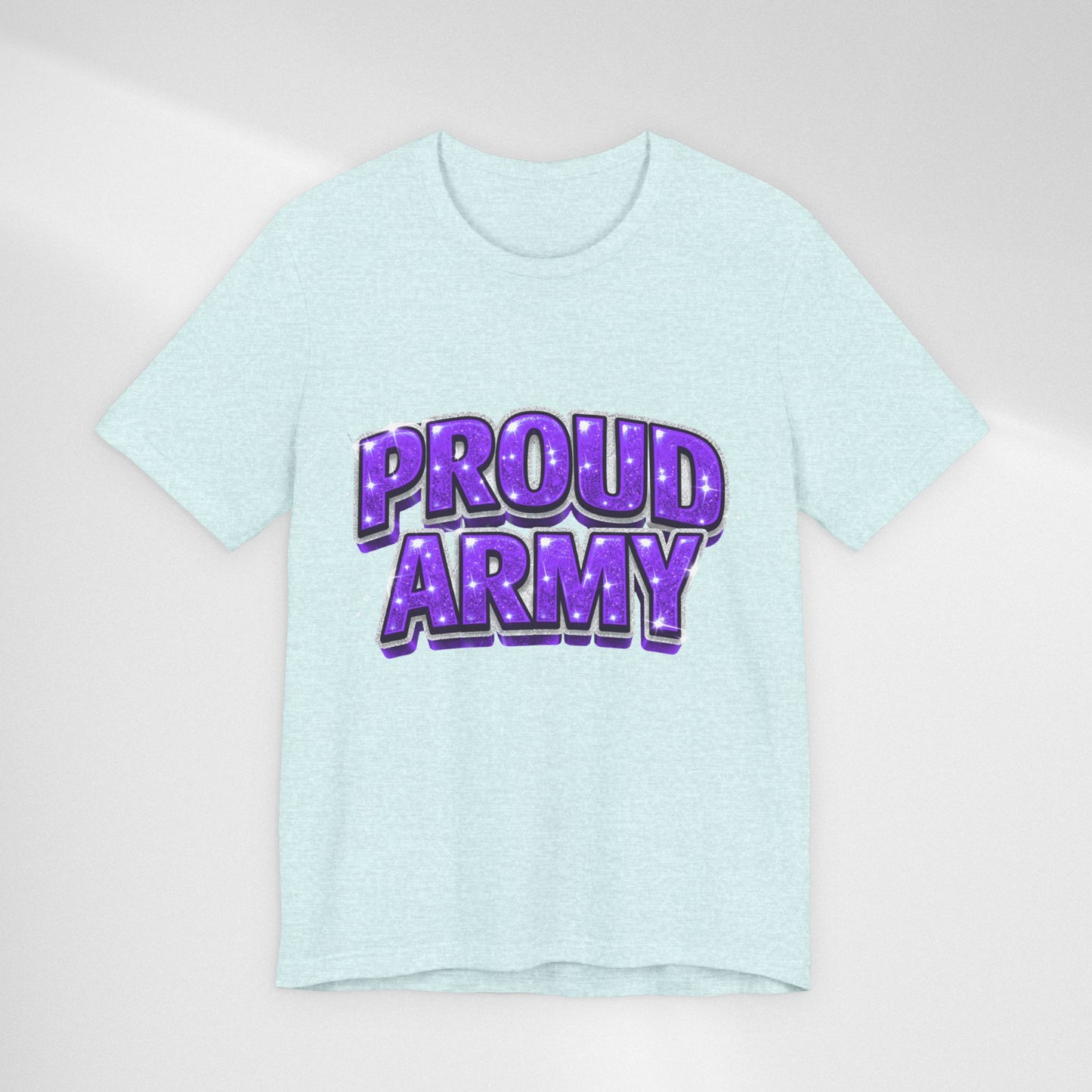 Proud Army T-Shirt — Bold Purple BTS Support Tee