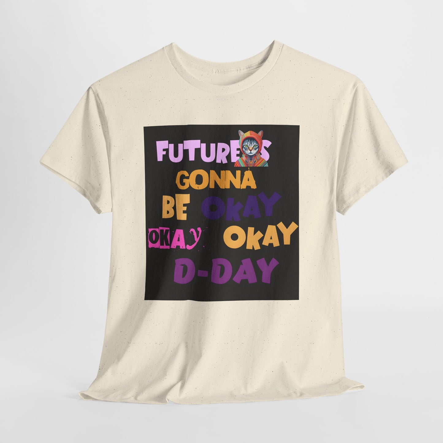 Future's Gonna Be Okay D-Day T-Shirt — Positive Retro Graphic Tee