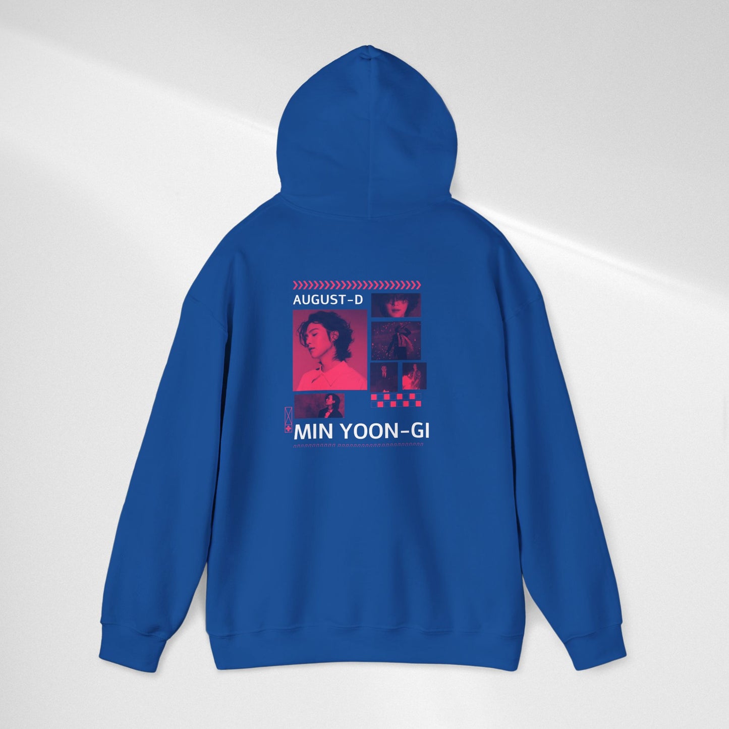 Min Yoon-gi Photo Grid Hoodie — K-Pop Retro Tour Aesthetic