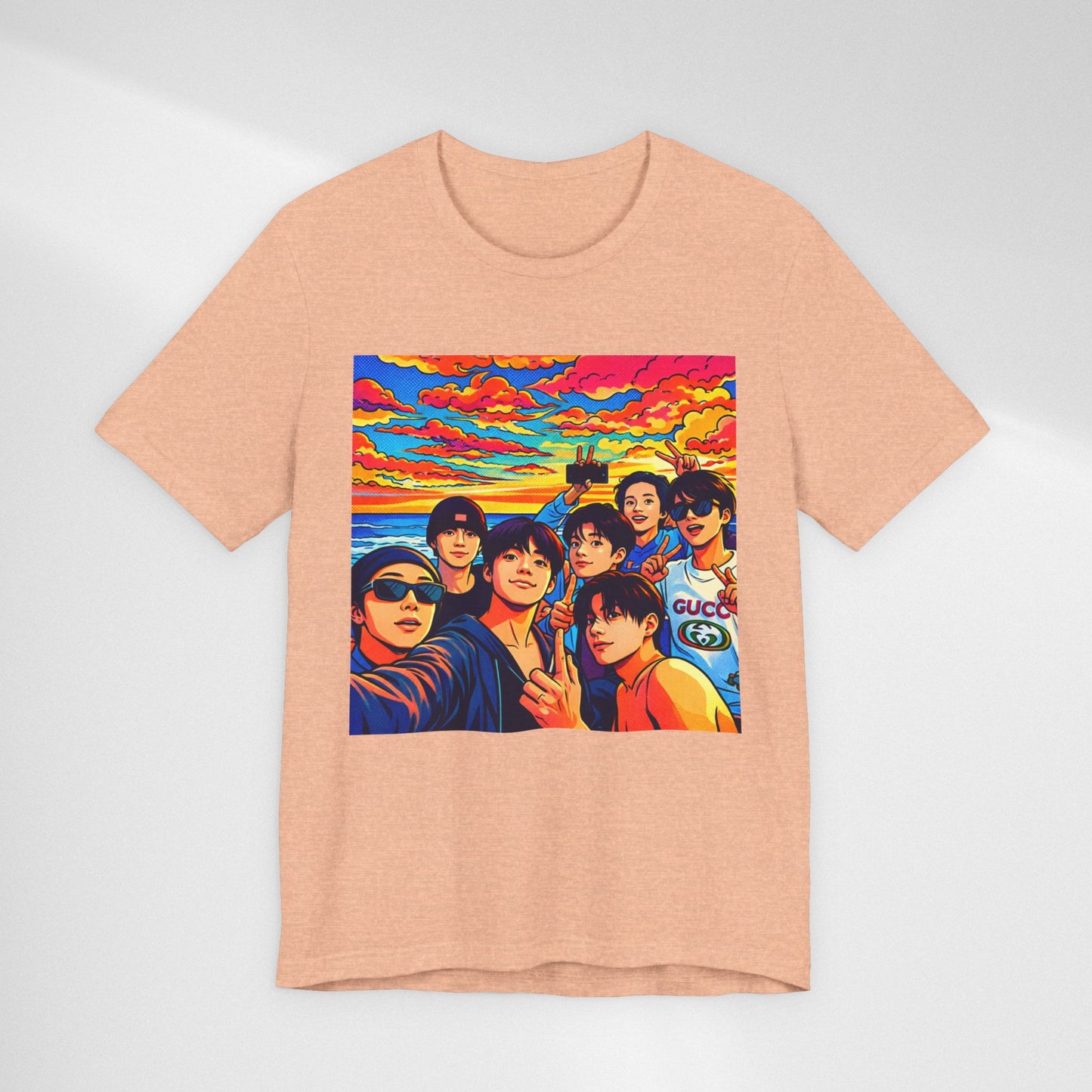 BTS Vibrant Sunset Group Portrait Tee