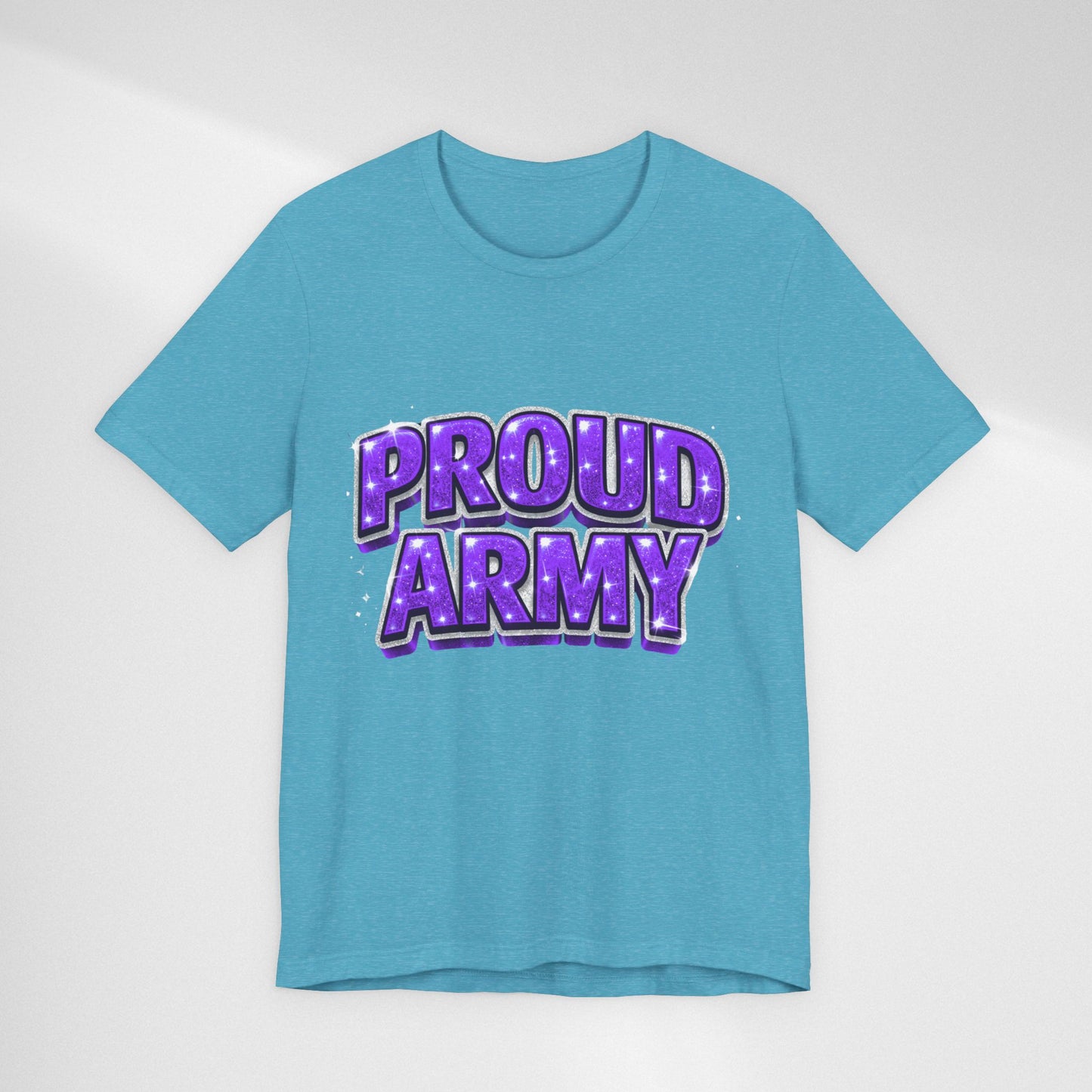 Proud Army T-Shirt — Bold Purple BTS Support Tee