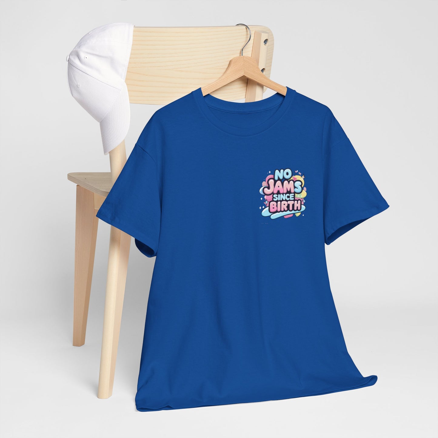 No Jams Since Birth T-Shirt — Cute Pastel Graphic Tee