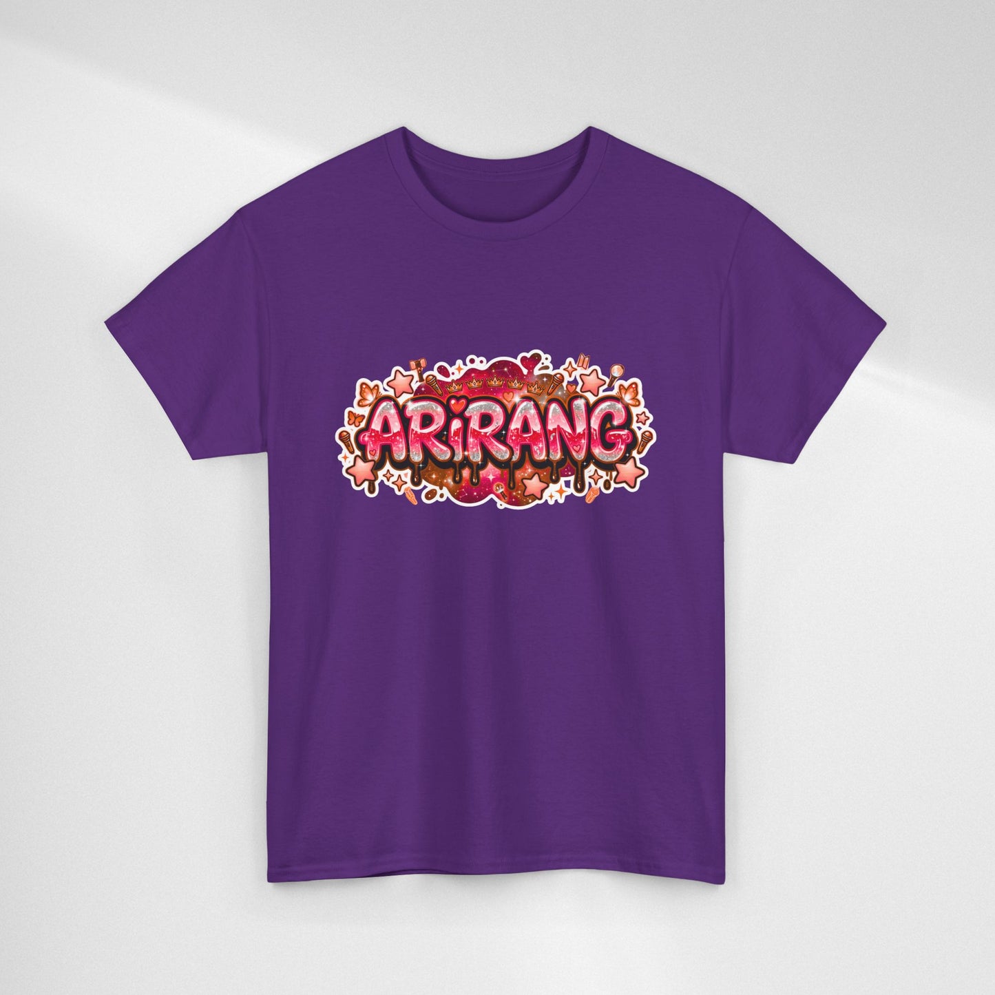 BTS Arirang Floral Graphic Tee - Korean Music Tribute Shirt