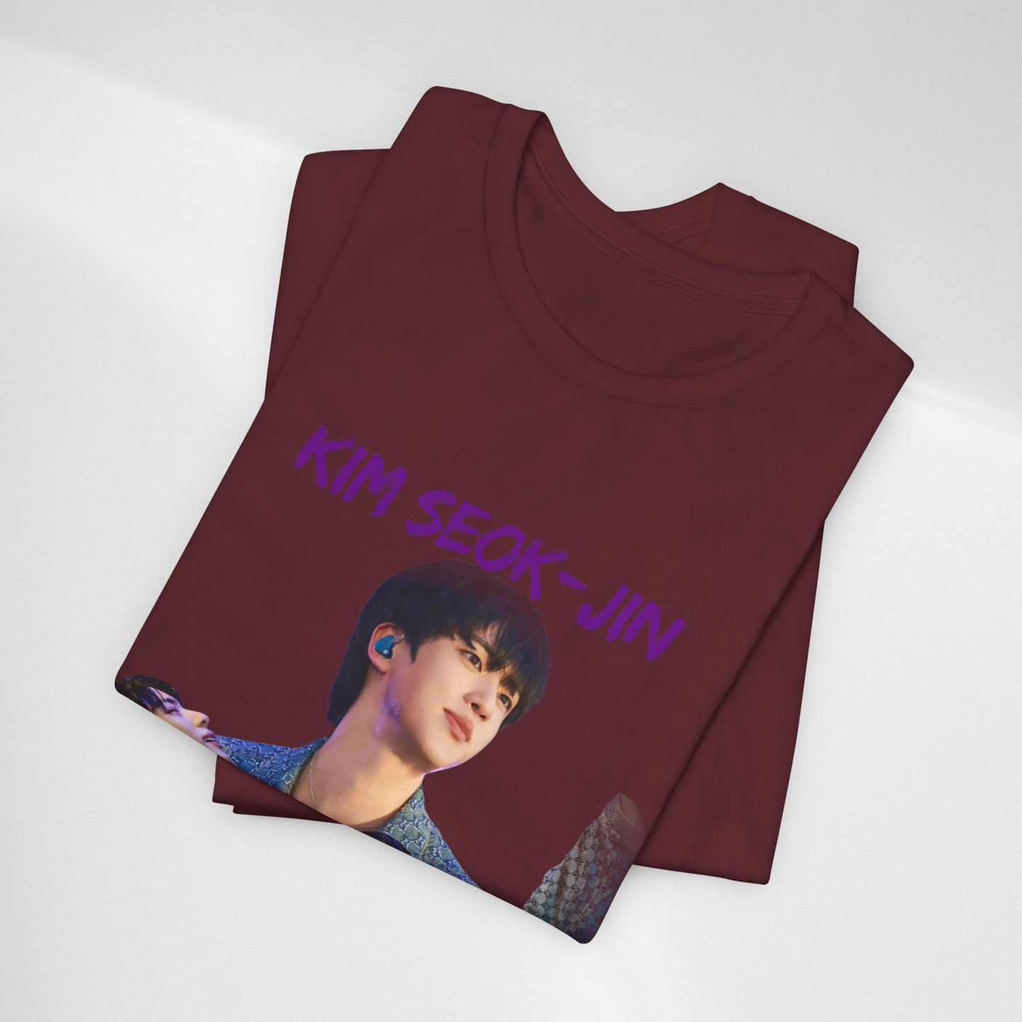 K-Pop Idol Photo Tee — 'Kim Seok-Jin' Graphic T-Shirt