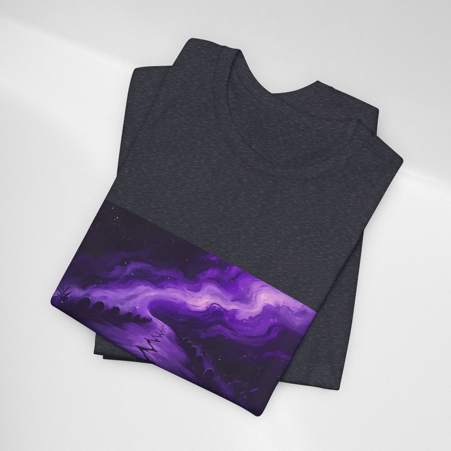 You Never Walk Alone Tee — Purple Night Stairway Graphic T‑Shirt