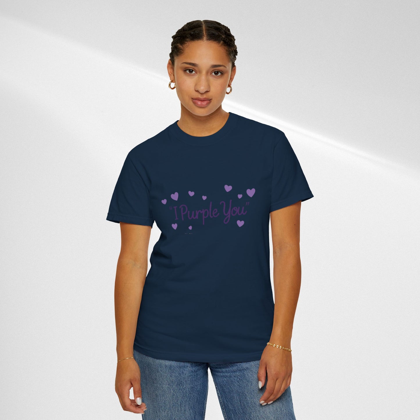 I Purple You T-Shirt — Cute Purple Hearts Valentine Tee