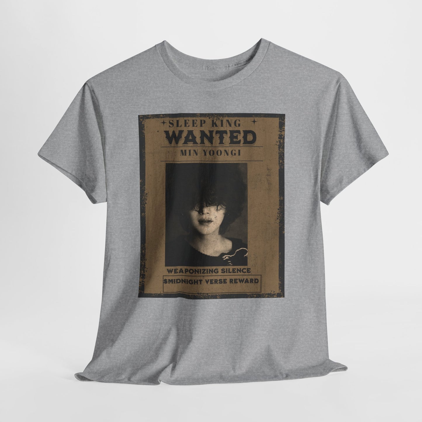 Suga Vintage “Sleeping Wanted” Retro Poster T-Shirt