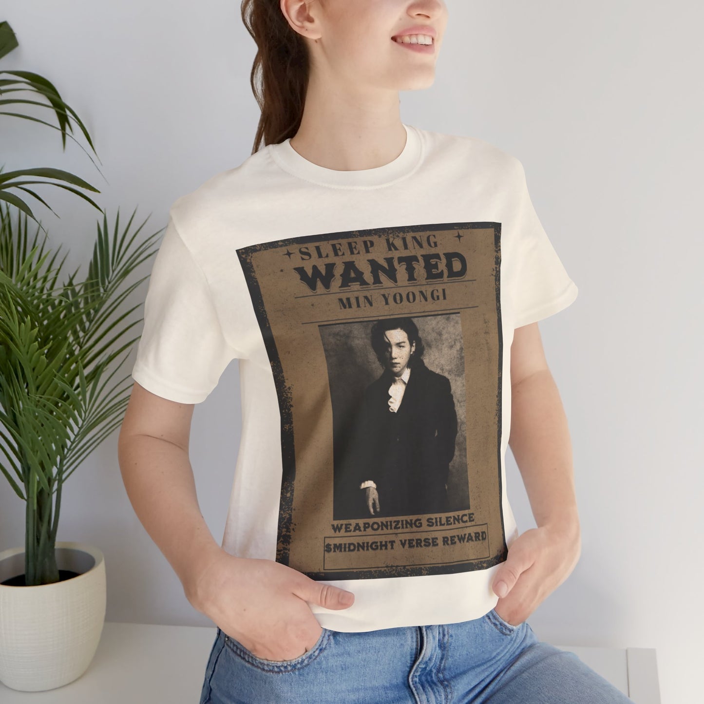 Sleep King Wanted Tee — Vintage 'Min Yoongi' Poster Shirt