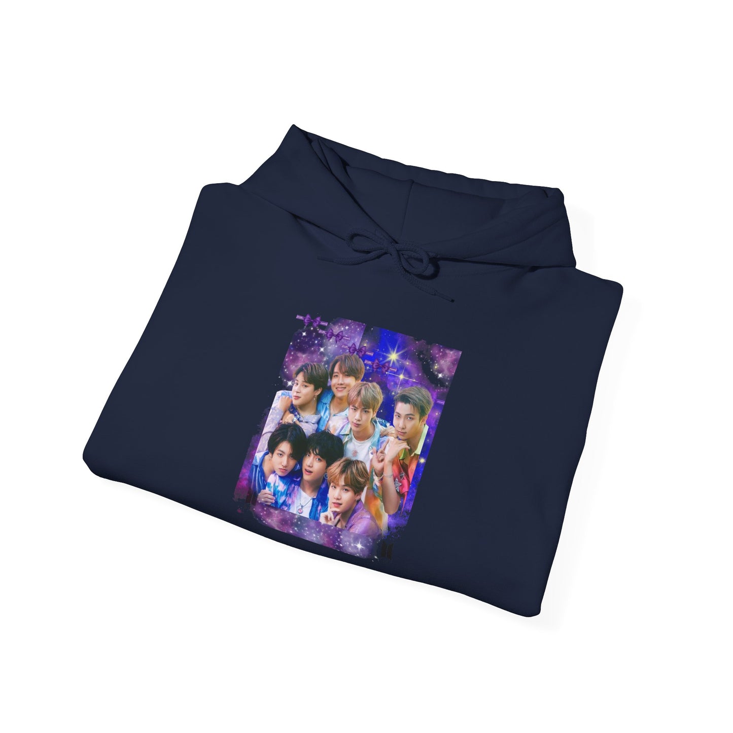 BTS Hoodie — Purple Collage Photo Graphic Hoodie