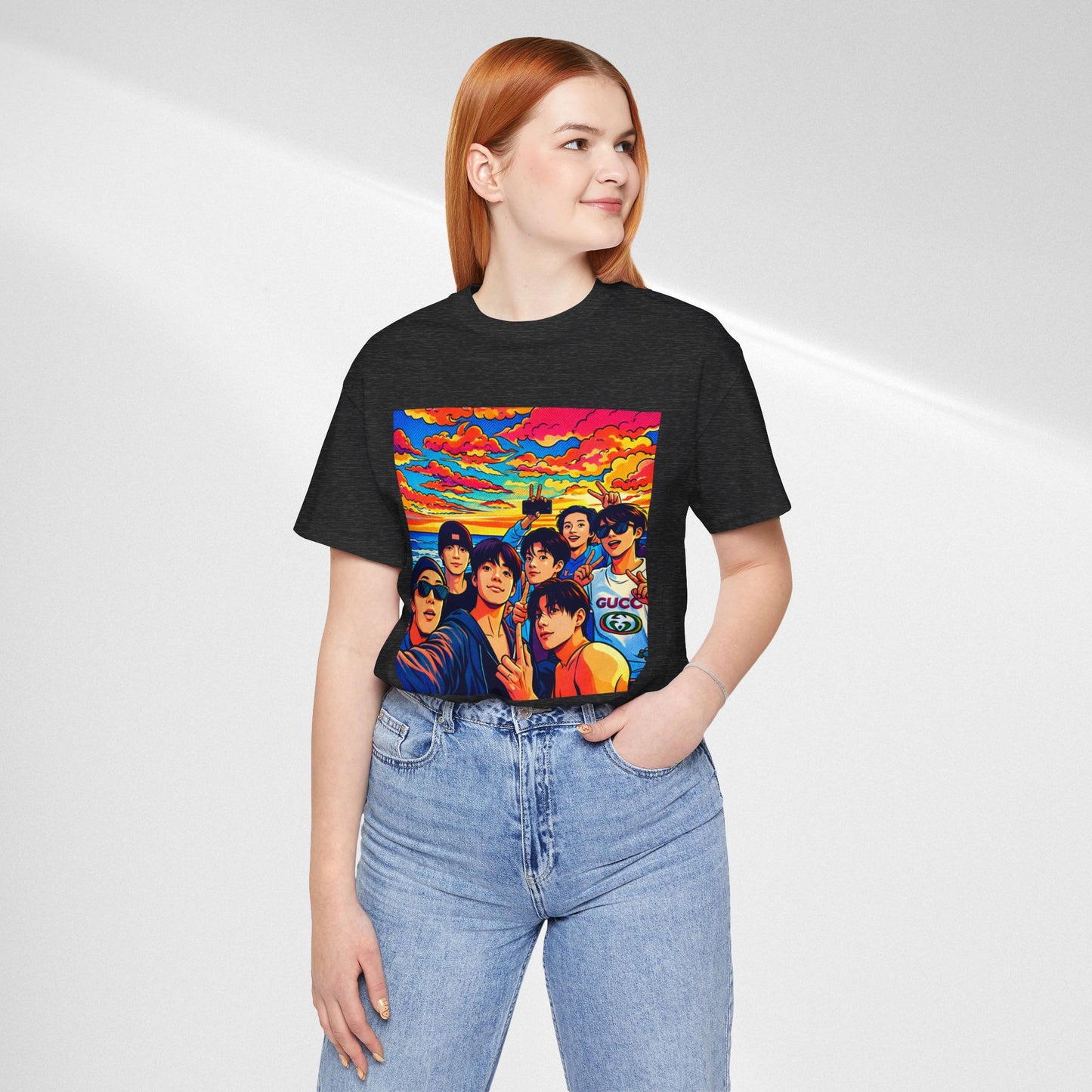 BTS Vibrant Sunset Group Portrait Tee