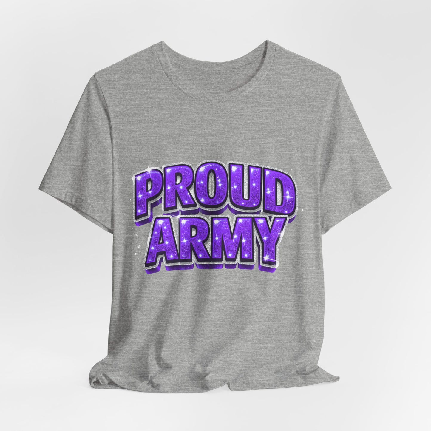Proud Army T-Shirt — Bold Purple BTS Support Tee