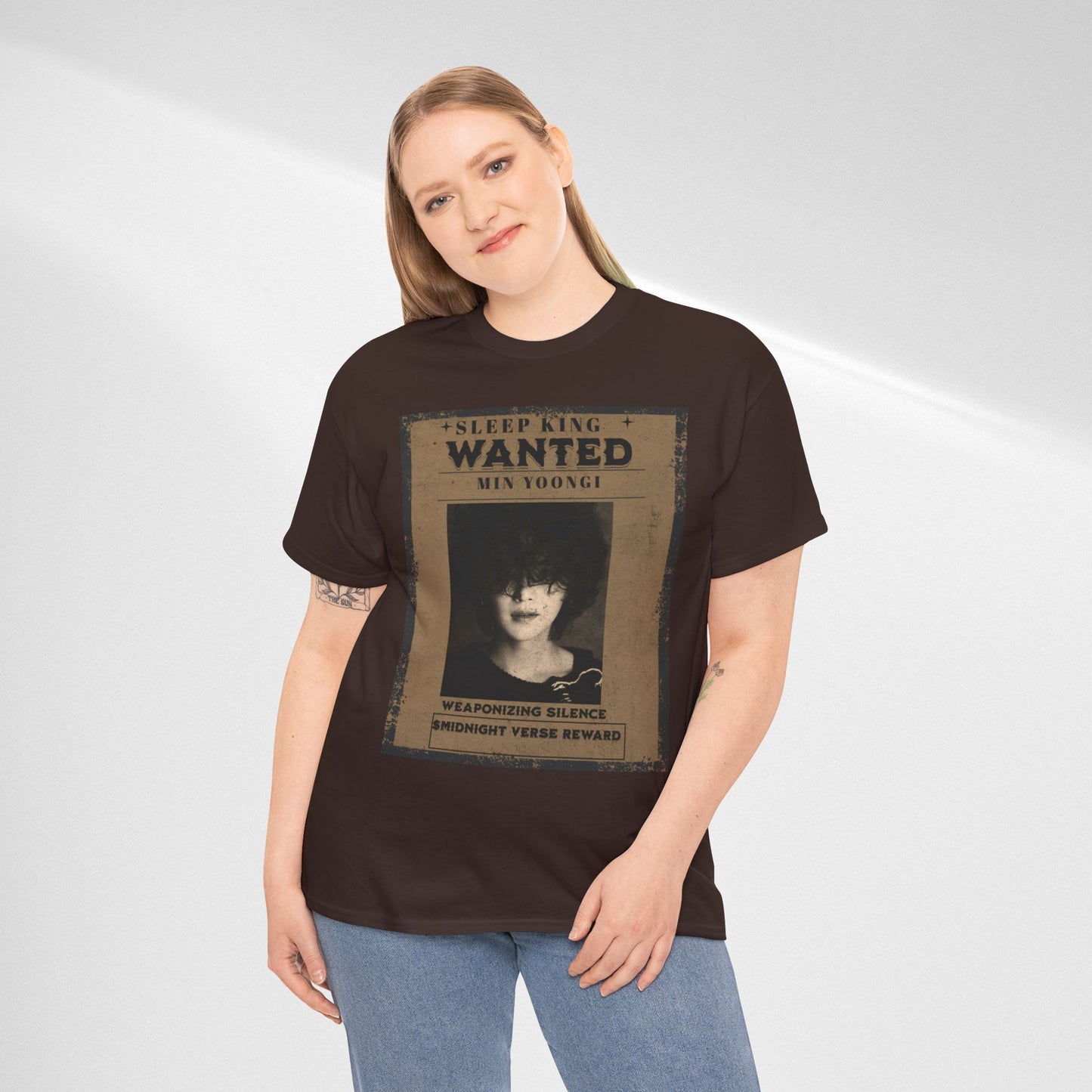 Suga Vintage “Sleeping Wanted” Retro Poster T-Shirt
