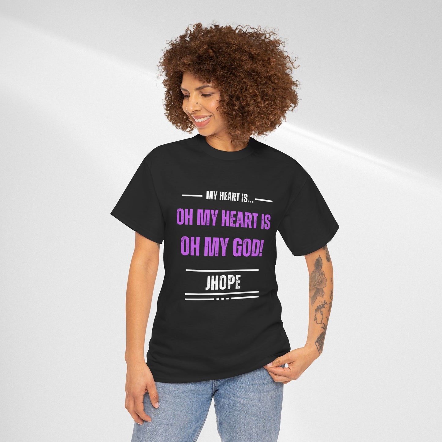 Graphic Tee — "Oh My Heart Is Oh My God!" J-Hope Fan Shirt