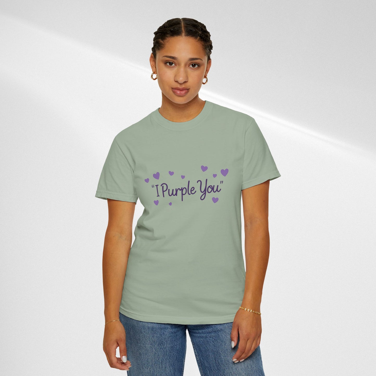 I Purple You T-Shirt — Cute Purple Hearts Valentine Tee