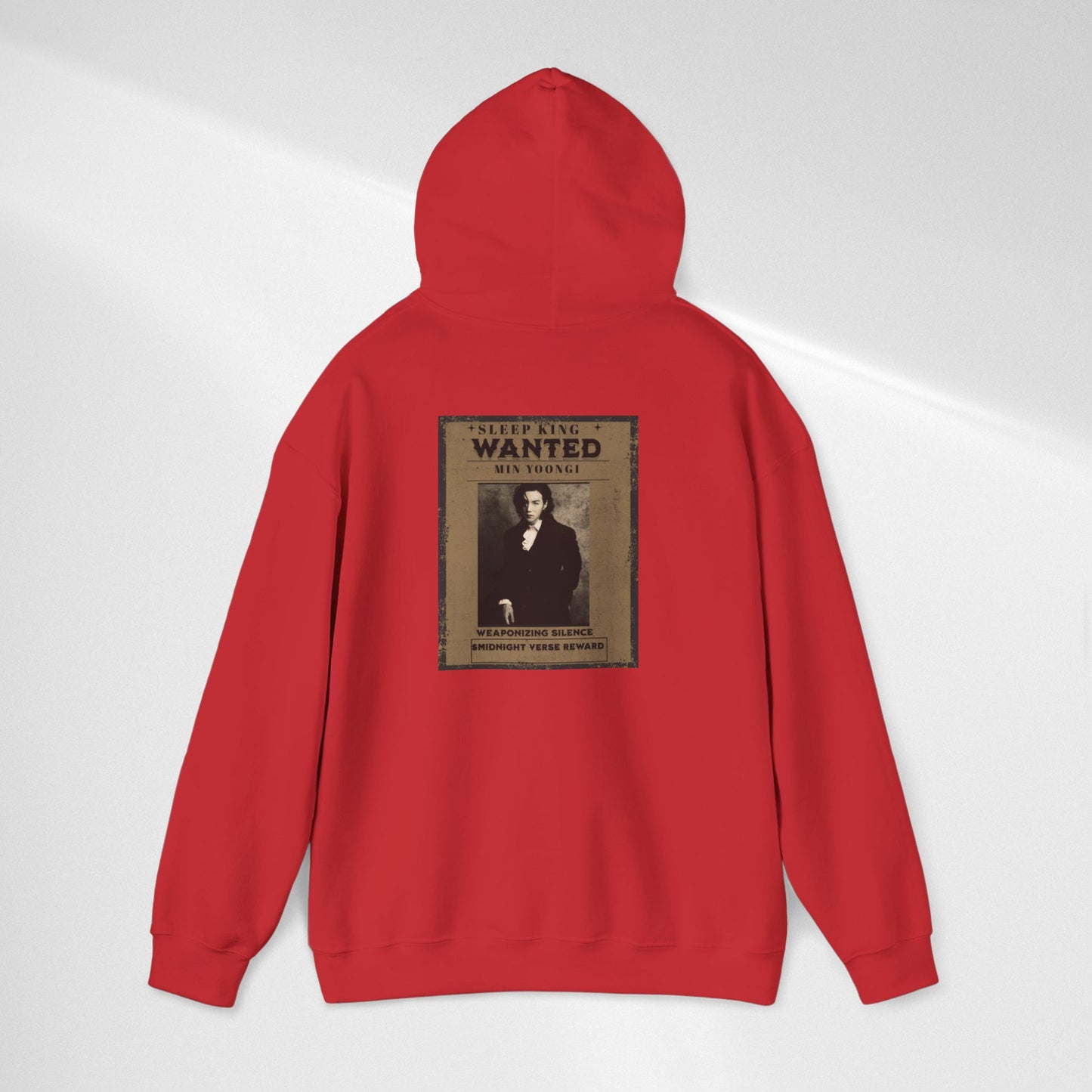 Suga Wanted Poster Hoodie — Vintage 'Wanted' Photo Sweatshirt