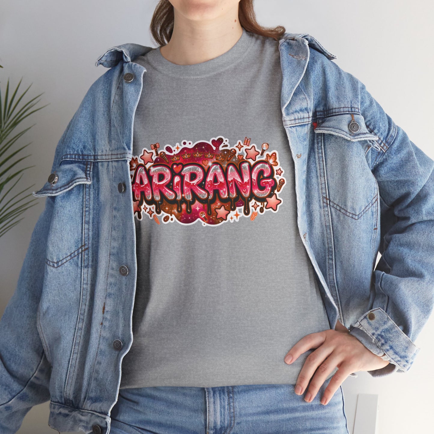 BTS Arirang Floral Graphic Tee - Korean Music Tribute Shirt