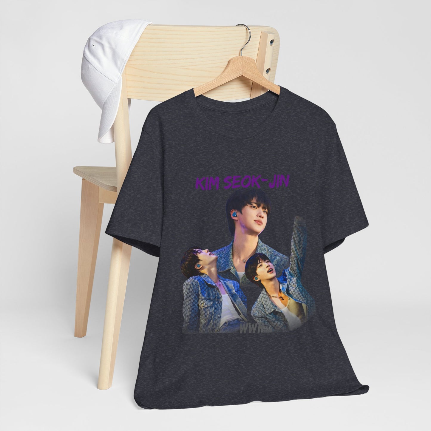K-Pop Idol Photo Tee — 'Kim Seok-Jin' Graphic T-Shirt