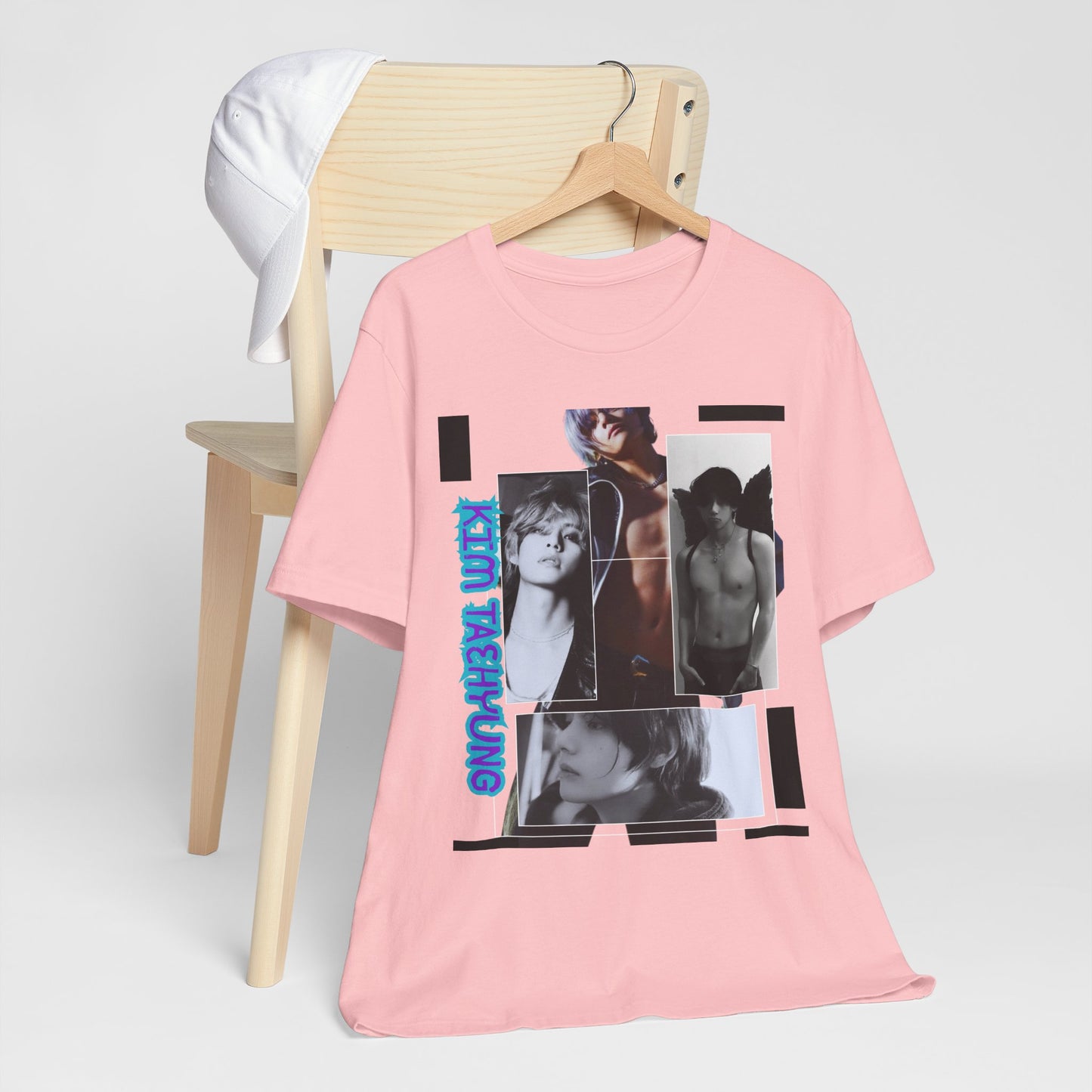 TAE Photo Collage Graphic Tee — Retro Black & White Portraits