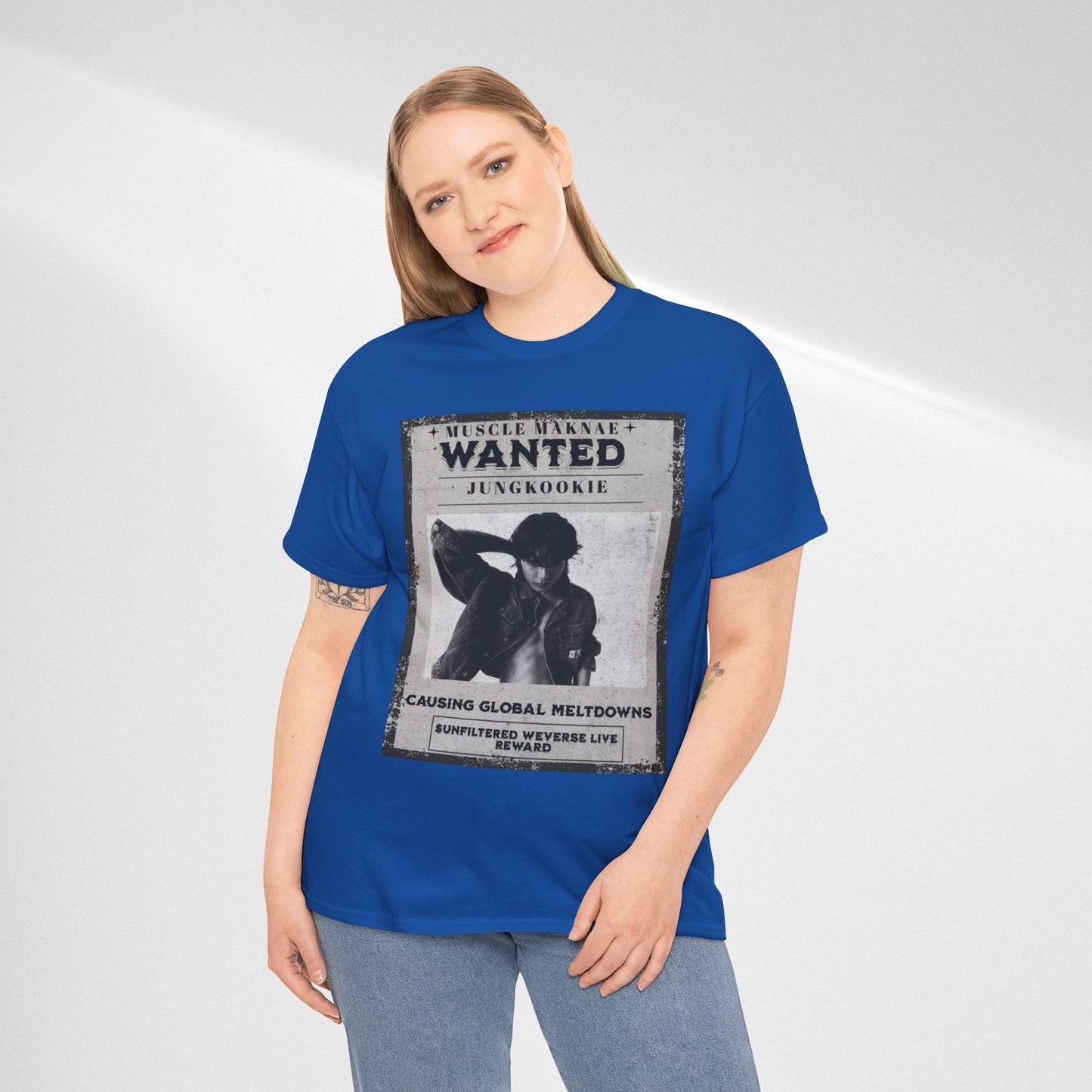 Wanted Poster T-Shirt — "Jungkookie" Vintage K-Pop Graphic Tee