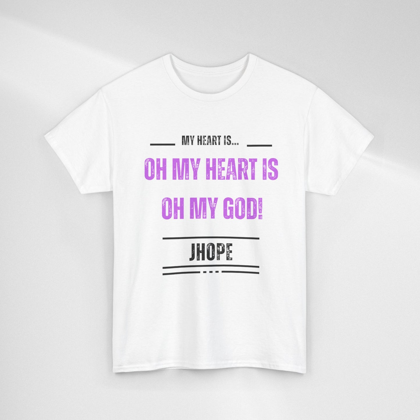 Graphic Tee — "Oh My Heart Is Oh My God!" J-Hope Fan Shirt