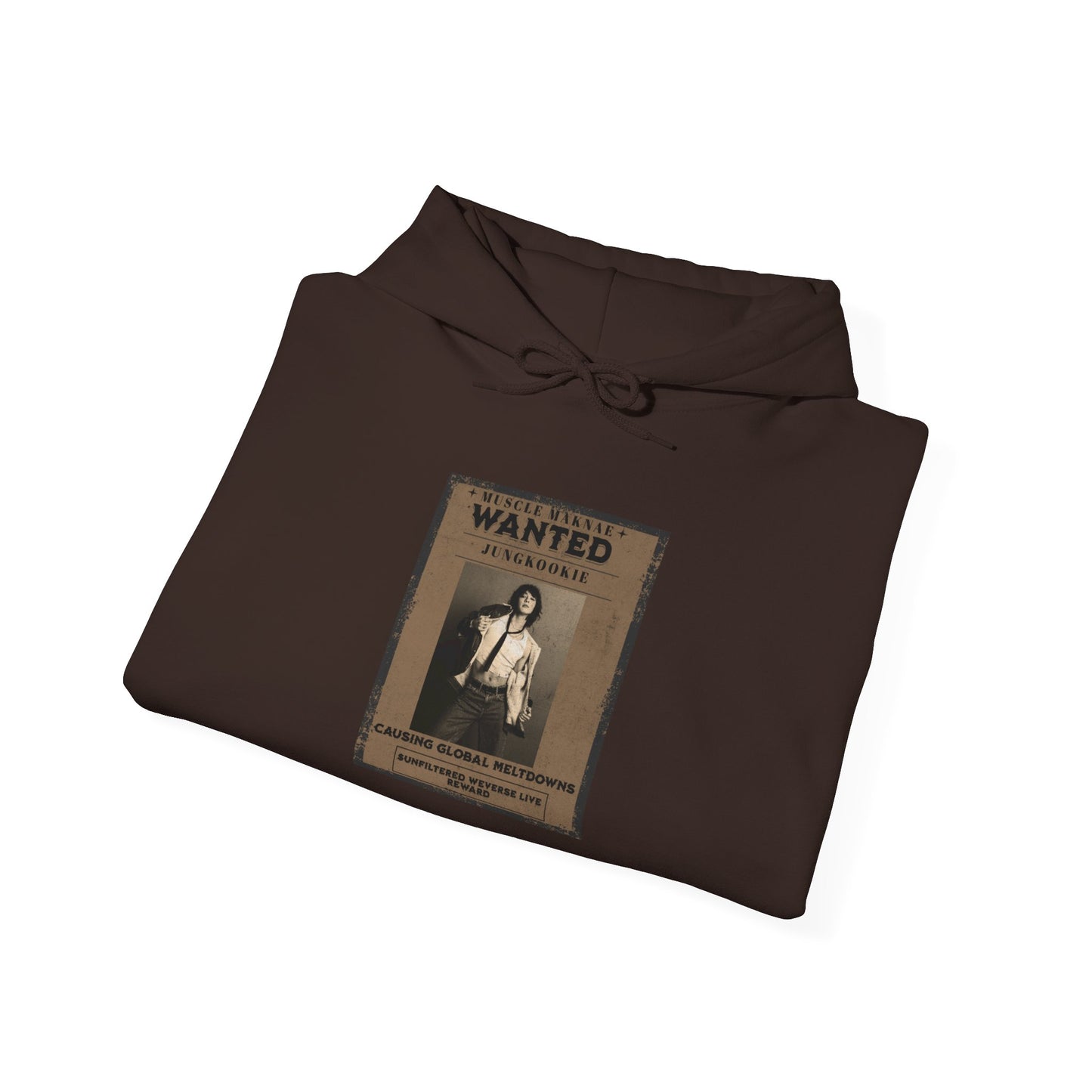 Hoodie — Vintage JK 'WANTED' Poster Graphic Pullover