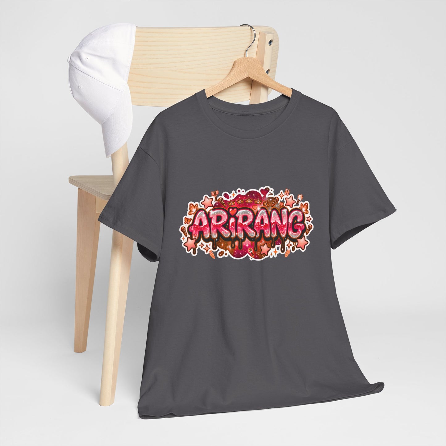 BTS Arirang Floral Graphic Tee - Korean Music Tribute Shirt