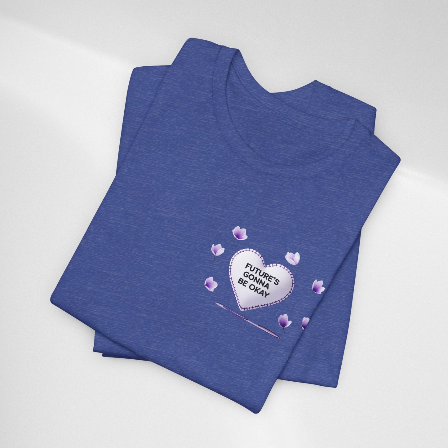 Future's Gonna Be Okay T-Shirt — Purple Heart Positive Graphic Tee
