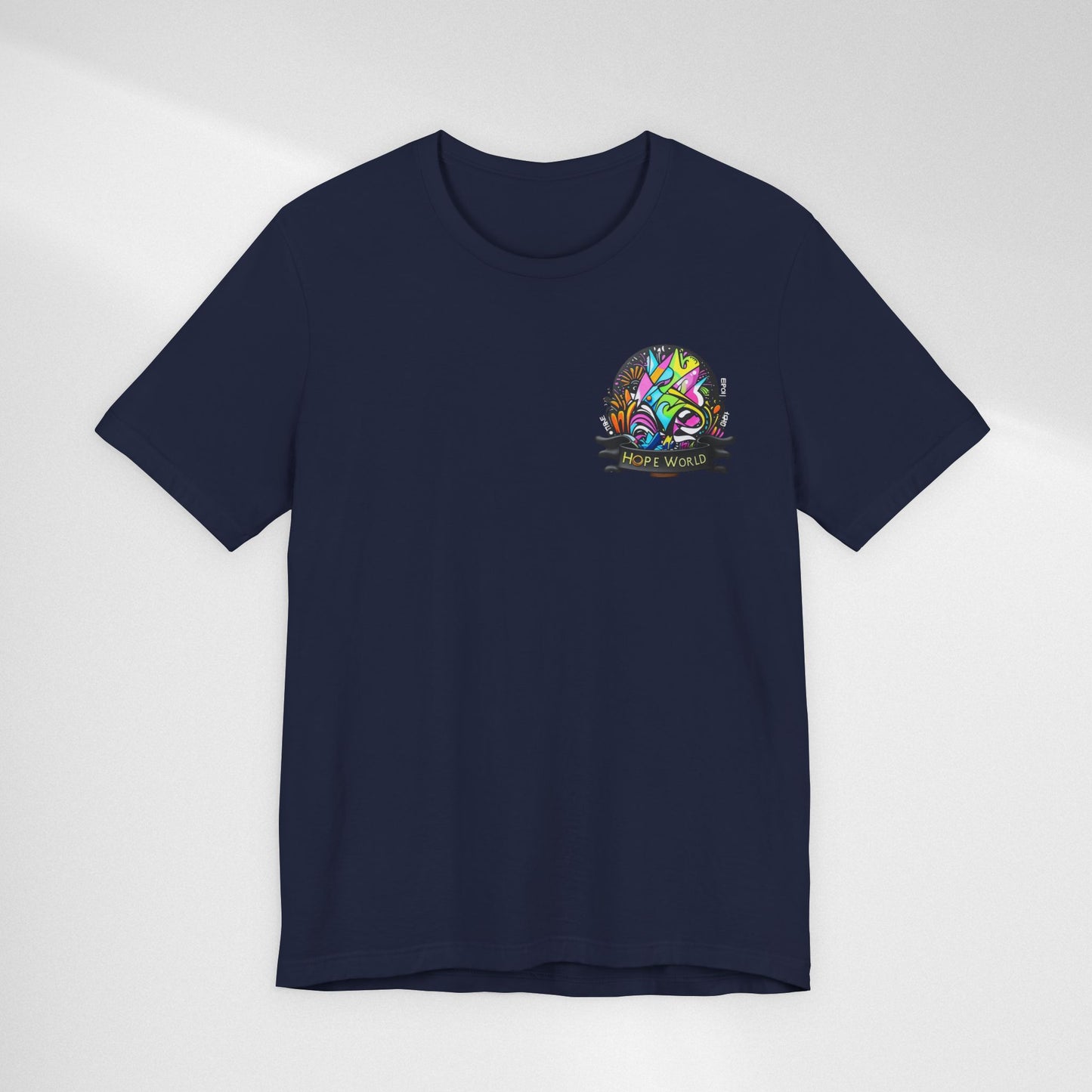 Hope World Graphic Tee — Colorful Graffiti BTS-Inspired Shirt