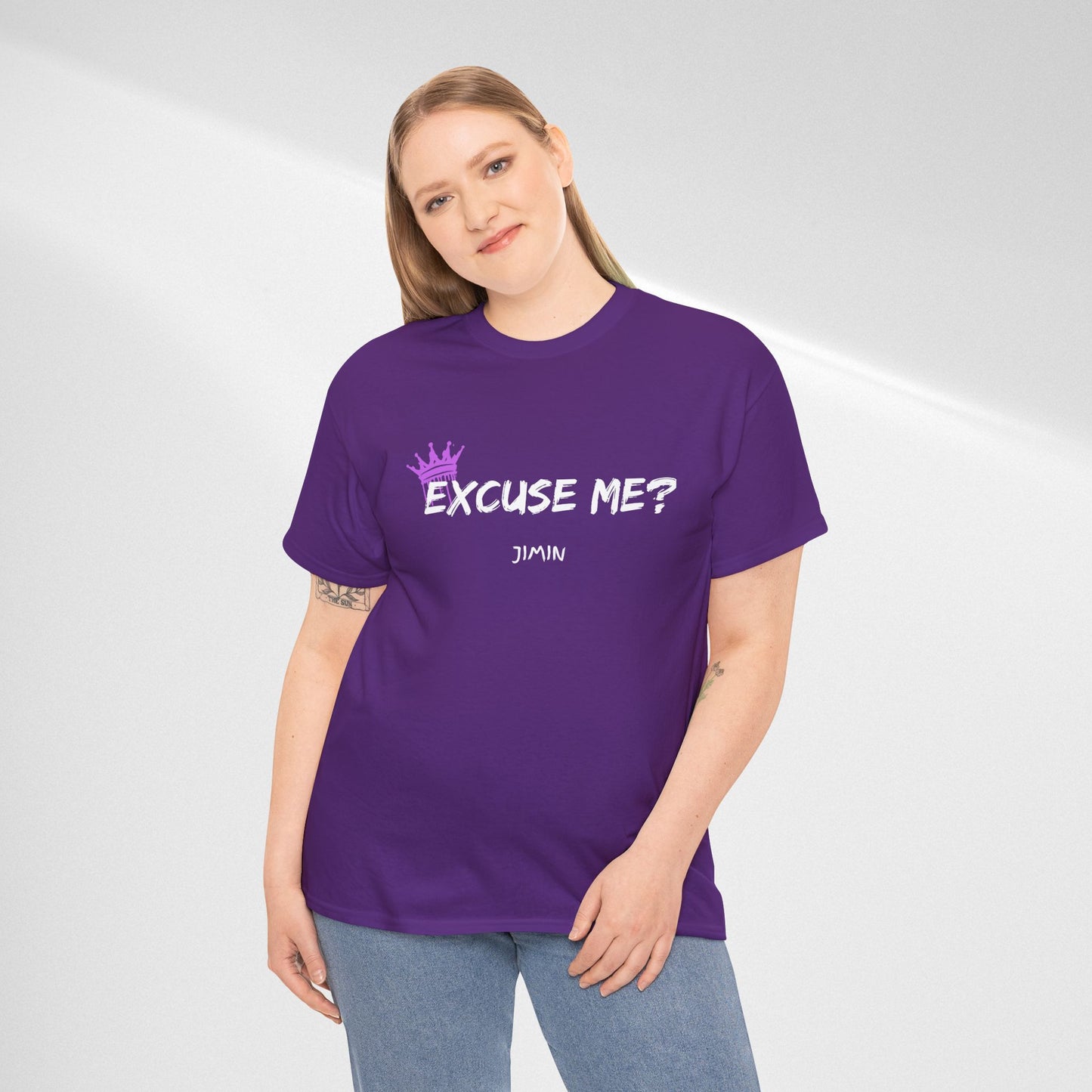 Excuse Me? Tee — Jimin Crown Graphic T‑Shirt