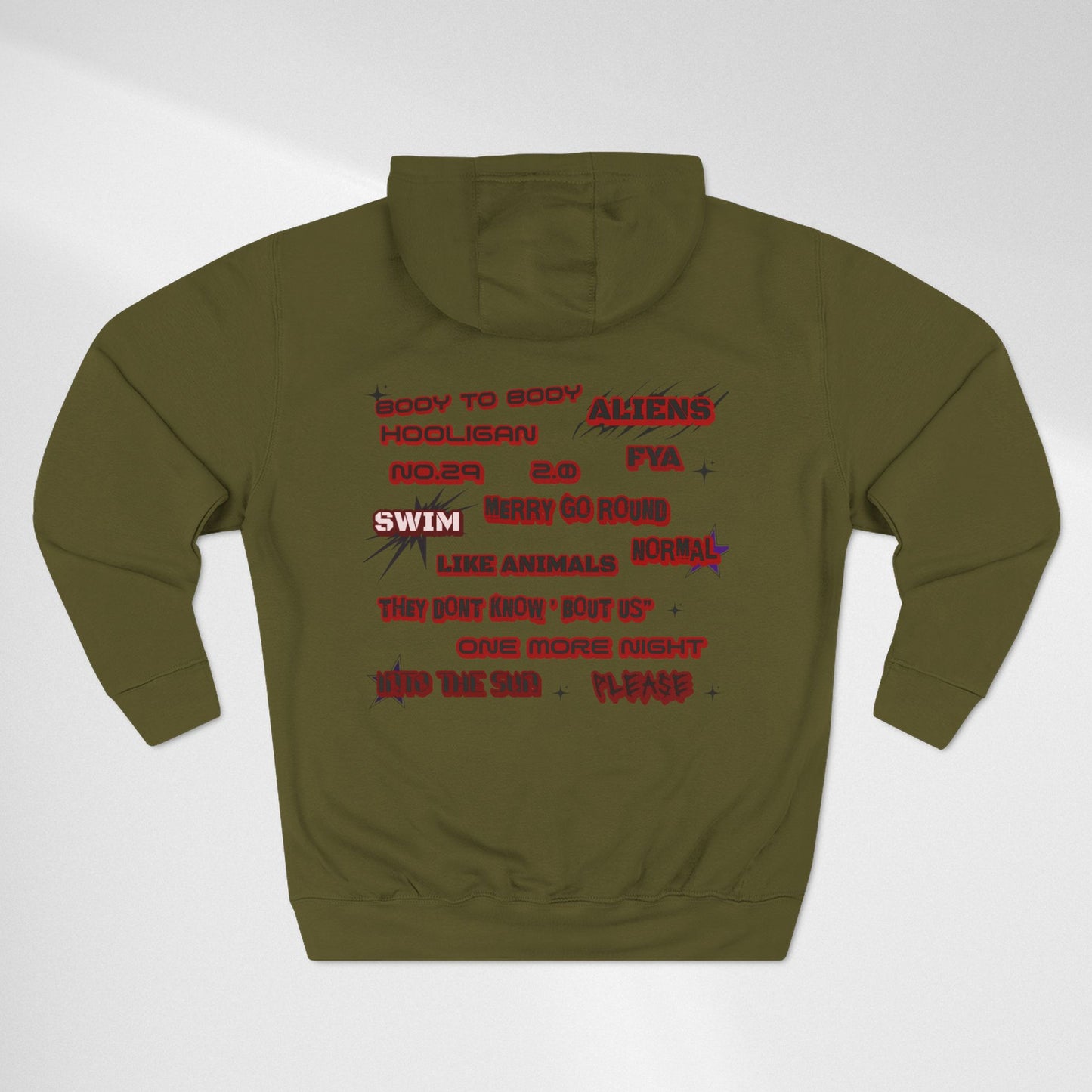 BTS World Tour Hoodie — 'Arirang' Fleece Pullover with Tour Dates