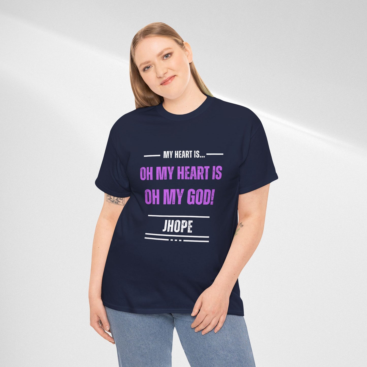 Graphic Tee — "Oh My Heart Is Oh My God!" J-Hope Fan Shirt