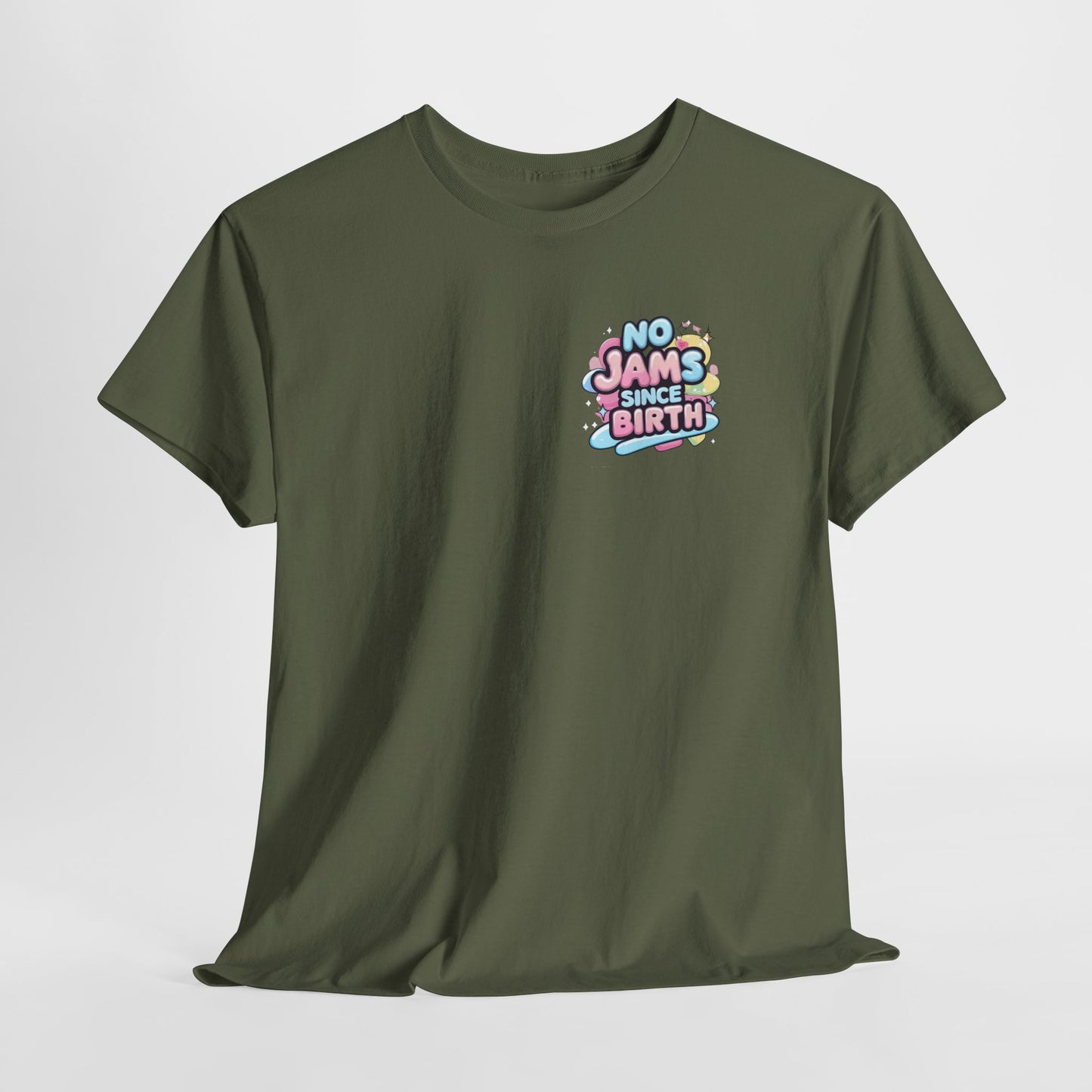 No Jams Since Birth T-Shirt — Cute Pastel Graphic Tee