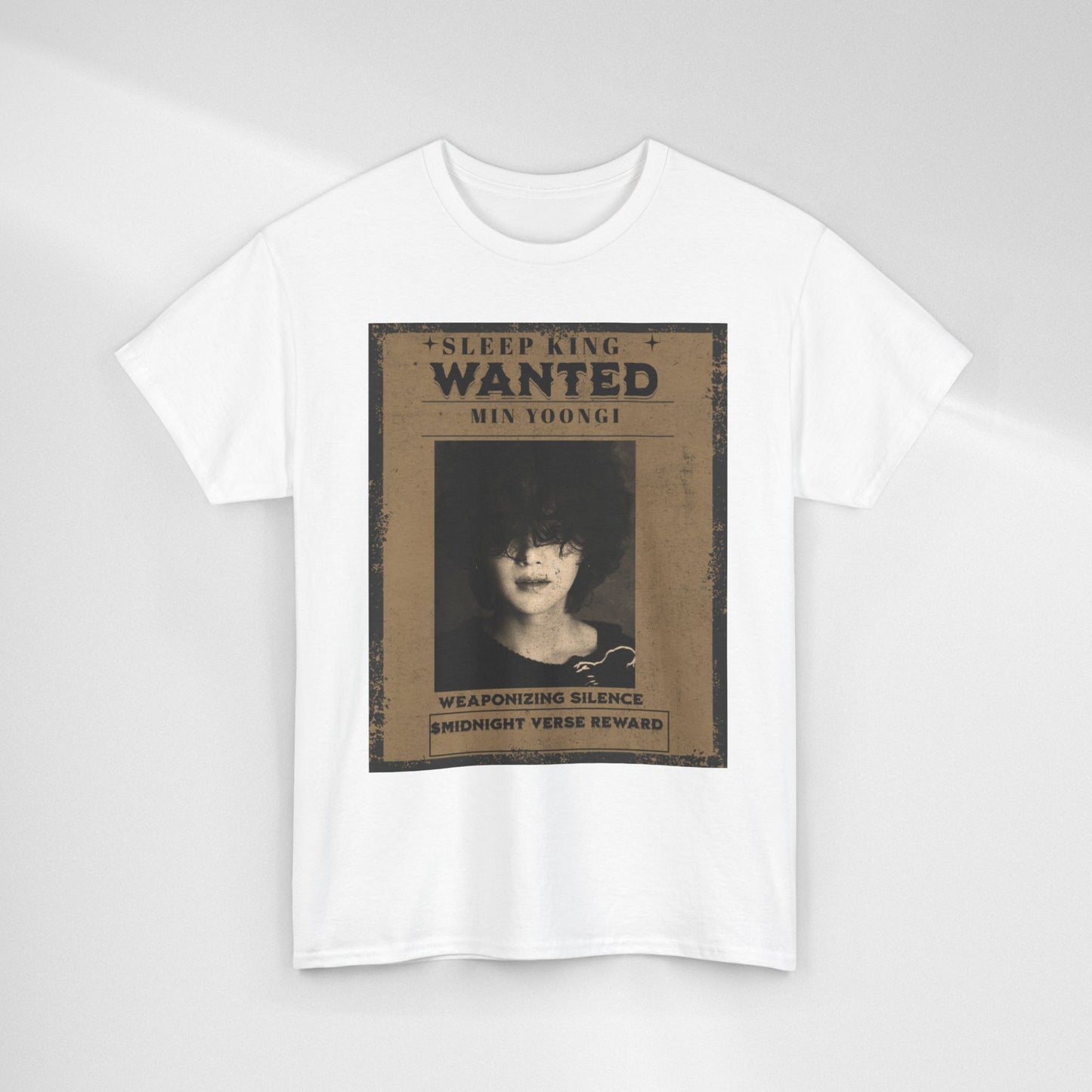 Suga Vintage “Sleeping Wanted” Retro Poster T-Shirt